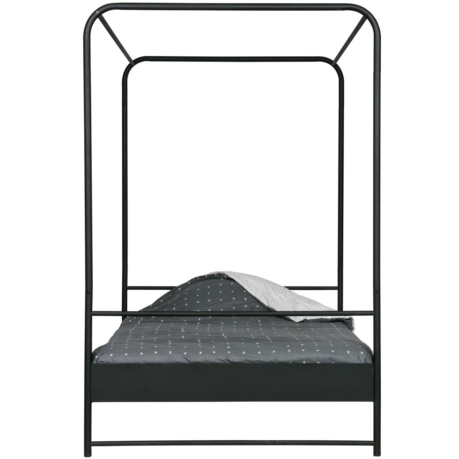 BUNK BETT METALL SCHWARZ 120x200 CM