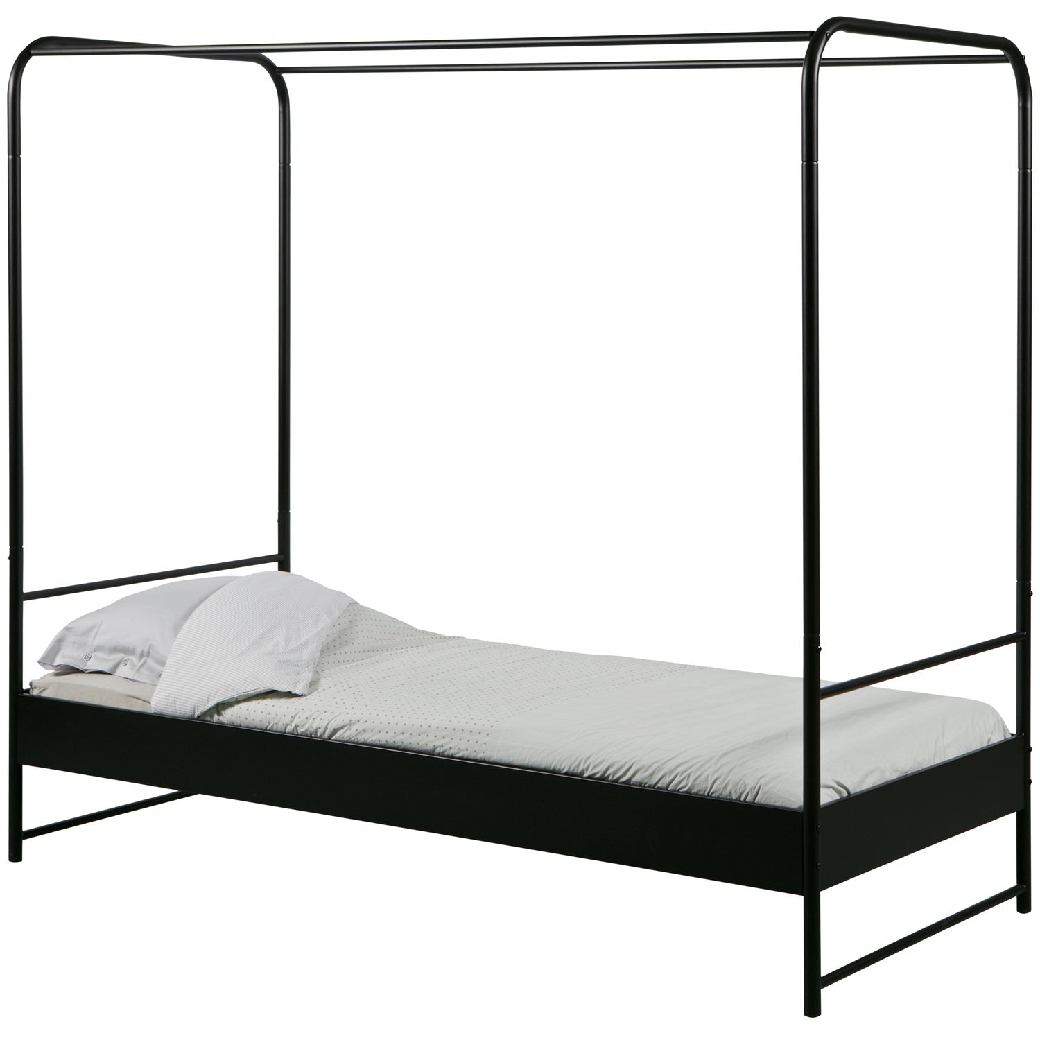 BUNK BETT METALL SCHWARZ 90x200 CM