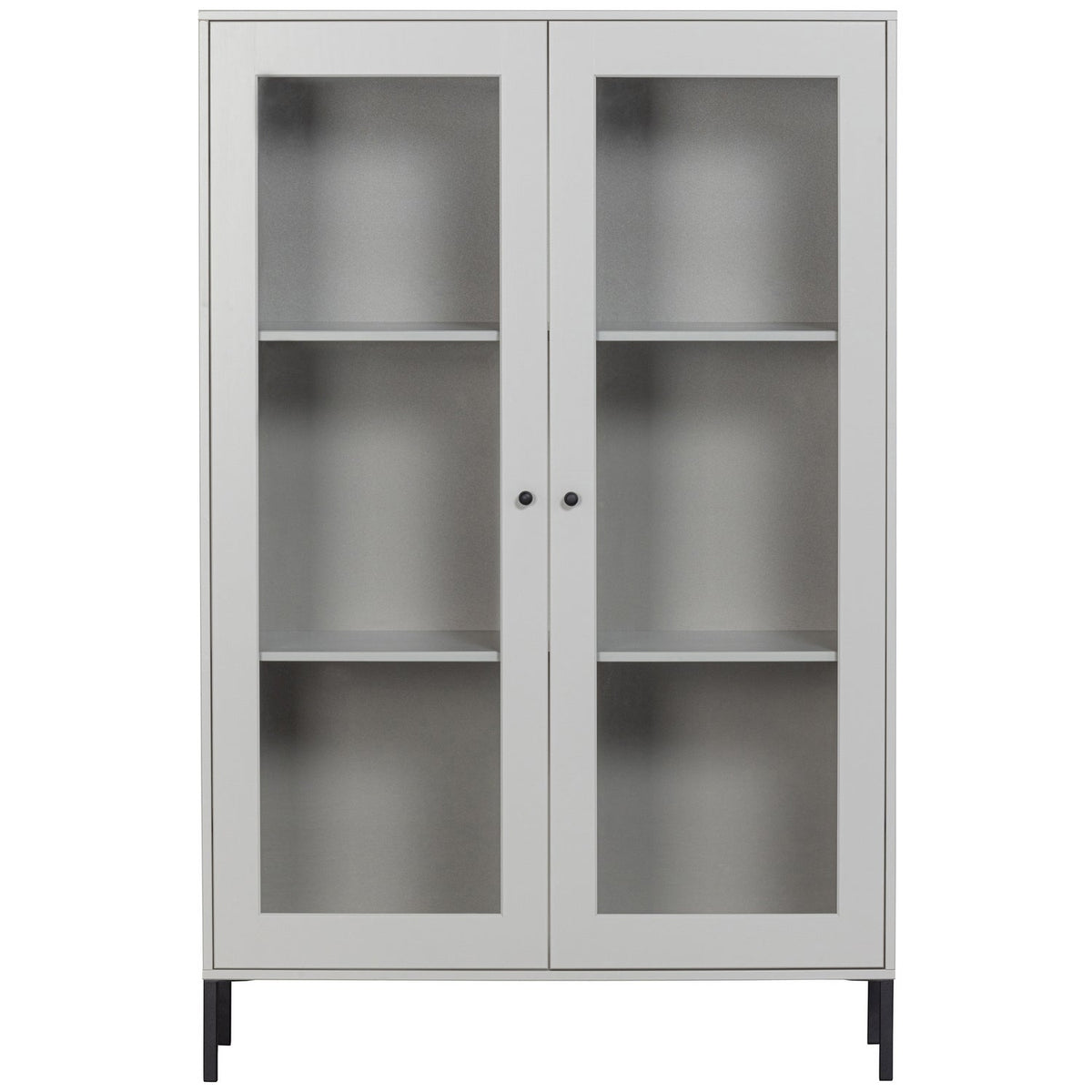 XAM VITRINE SCHRANK KIEFER WOLKE GRAU [fsc]