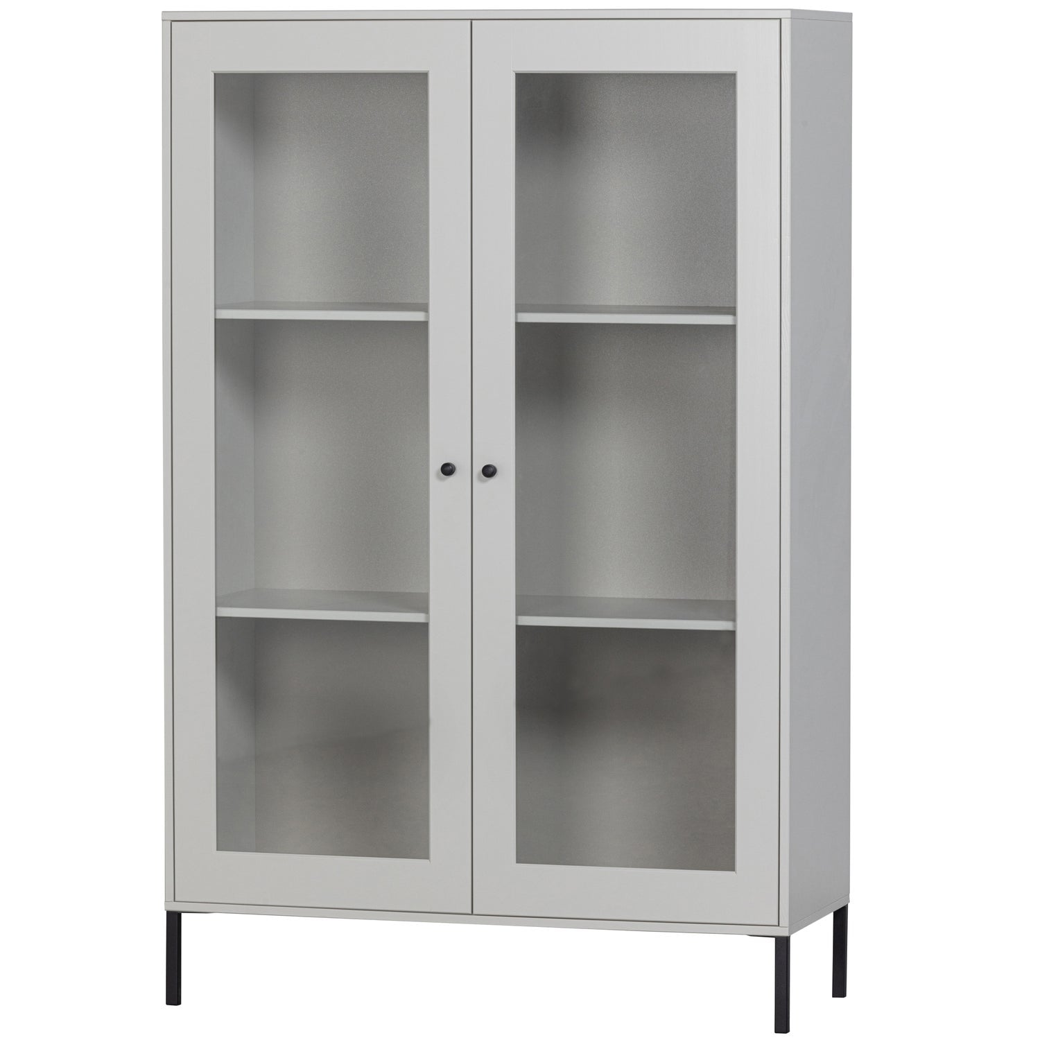 XAM VITRINE SCHRANK KIEFER WOLKE GRAU [fsc]