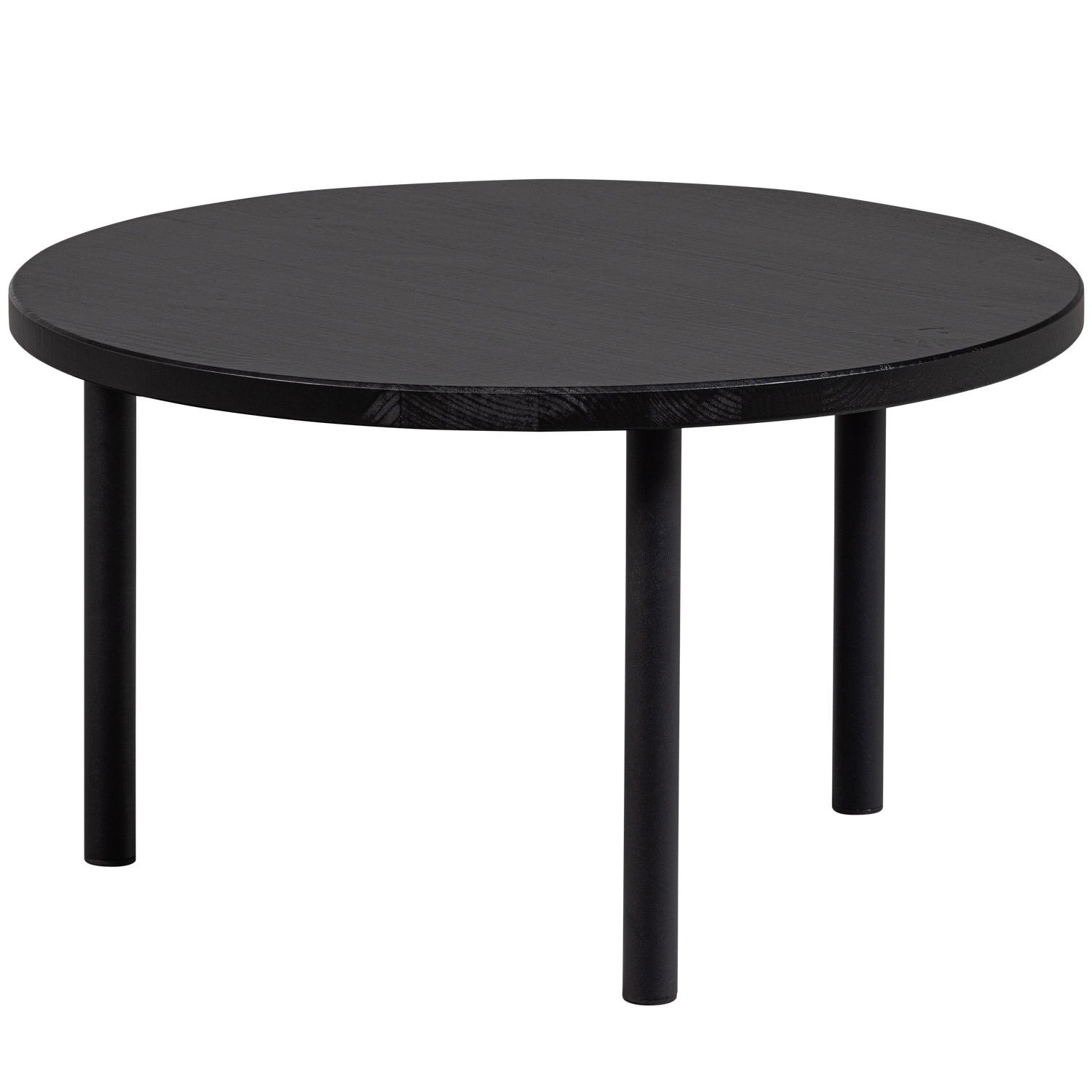 LAUT COUCHTISCH KIEFER RUND O60CM TIEF SCHWARZ [fsc]