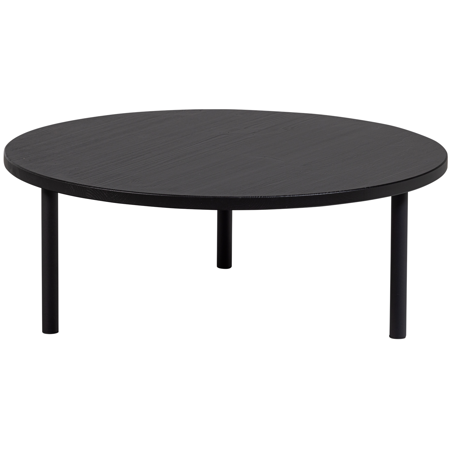 LAUT COUCHTISCH KIEFER RUND O80CM TIEF SCHWARZ [fsc]