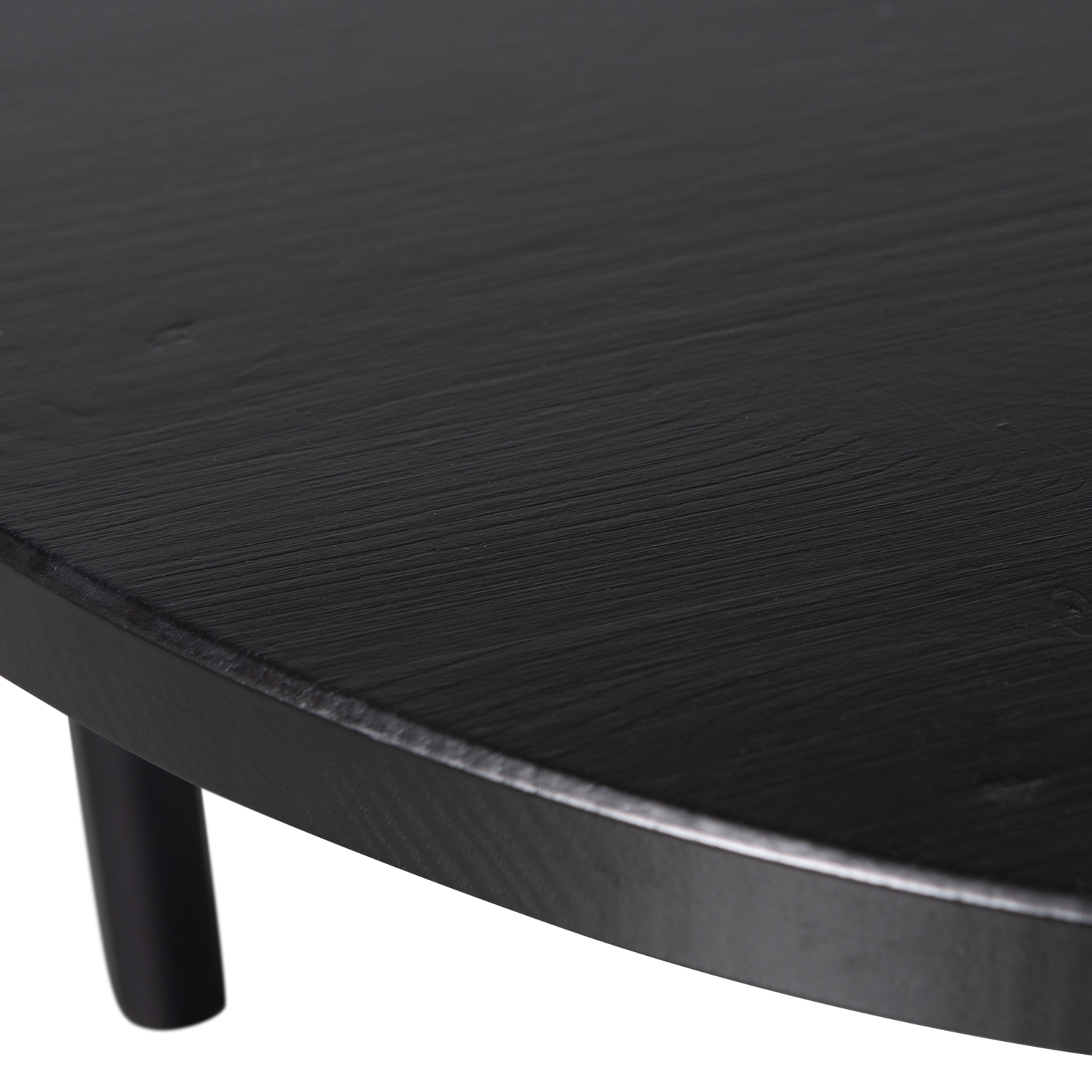 LAUT COUCHTISCH KIEFER RUND O80CM TIEF SCHWARZ [fsc]