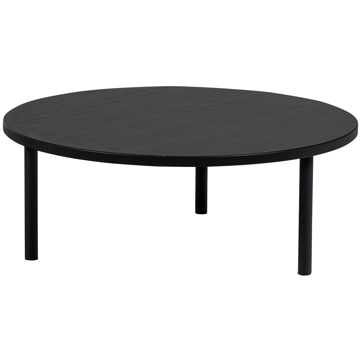 LAUT COUCHTISCH KIEFER RUND O80CM TIEF SCHWARZ [fsc]