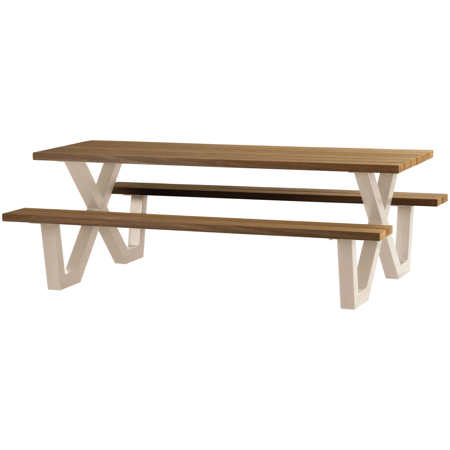 TABLO GARTEN PICKNICK TISCH AYOUS SAND X-POOT METALL [fsc]