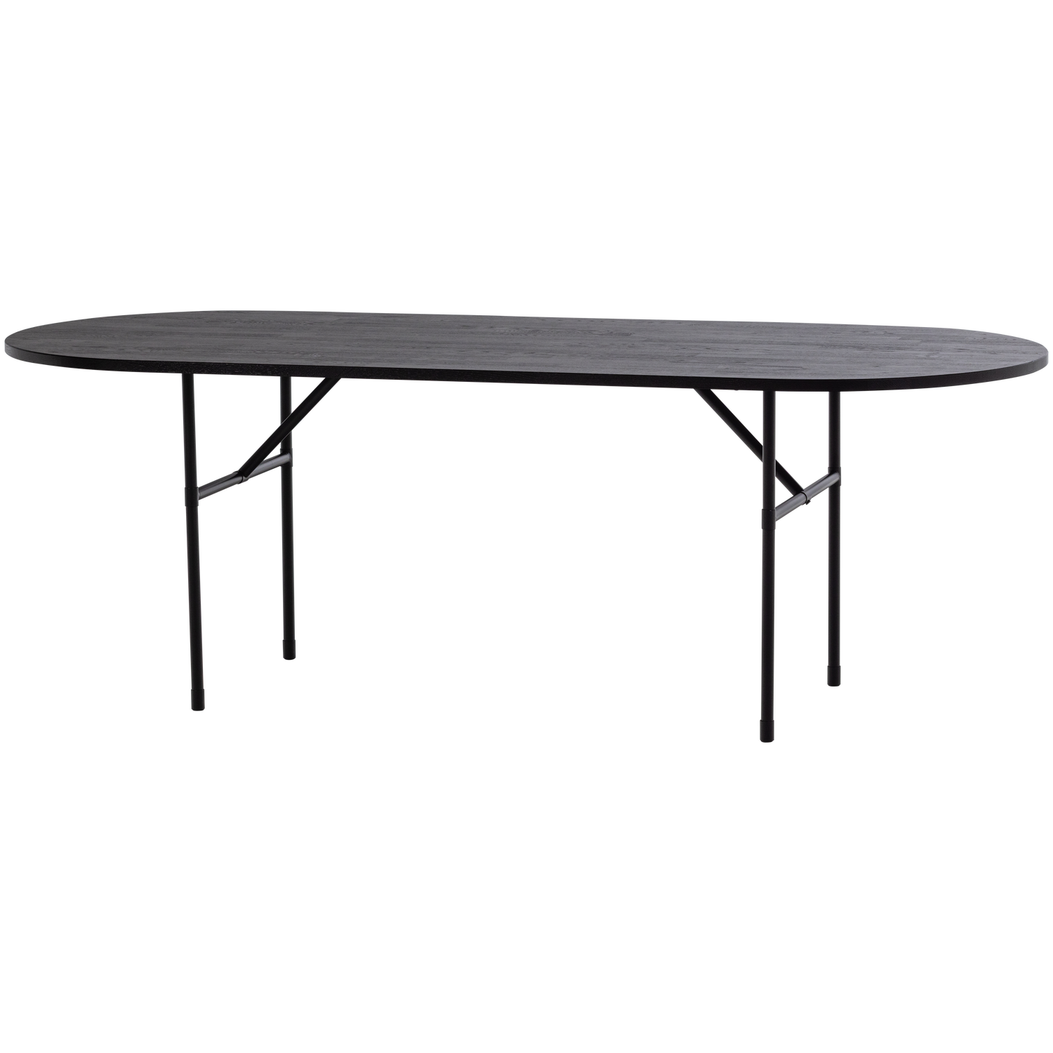 ARTHUR TISCH OVAL EICHE SCHWARZ [fsc] H-LEG