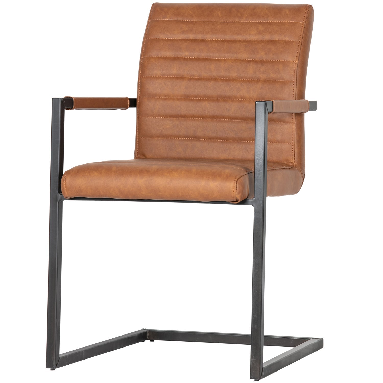 BAS ESSZIMMERSTUHL PU COGNAC