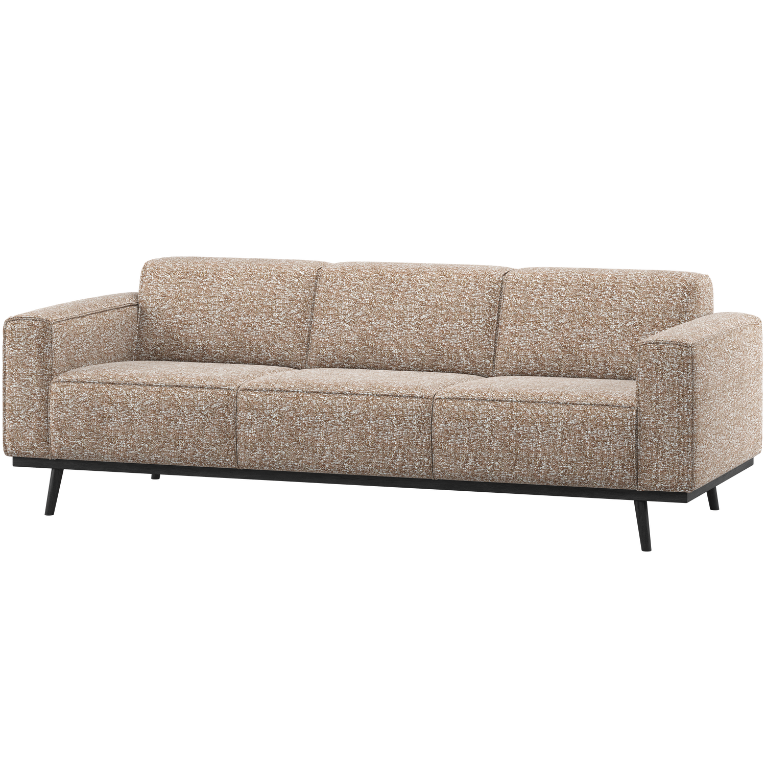 STATEMENT 3-SITZER SOFA 230 CM HELLBRAUN MELANGE