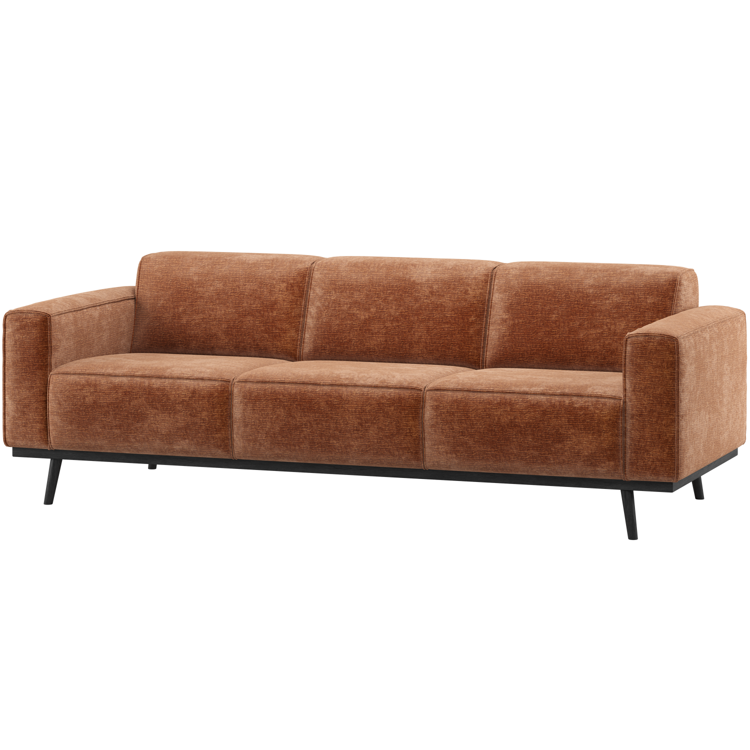 STATEMENT 3-SITZER SOFA 230 CM CHENILLE VELVET TERRA