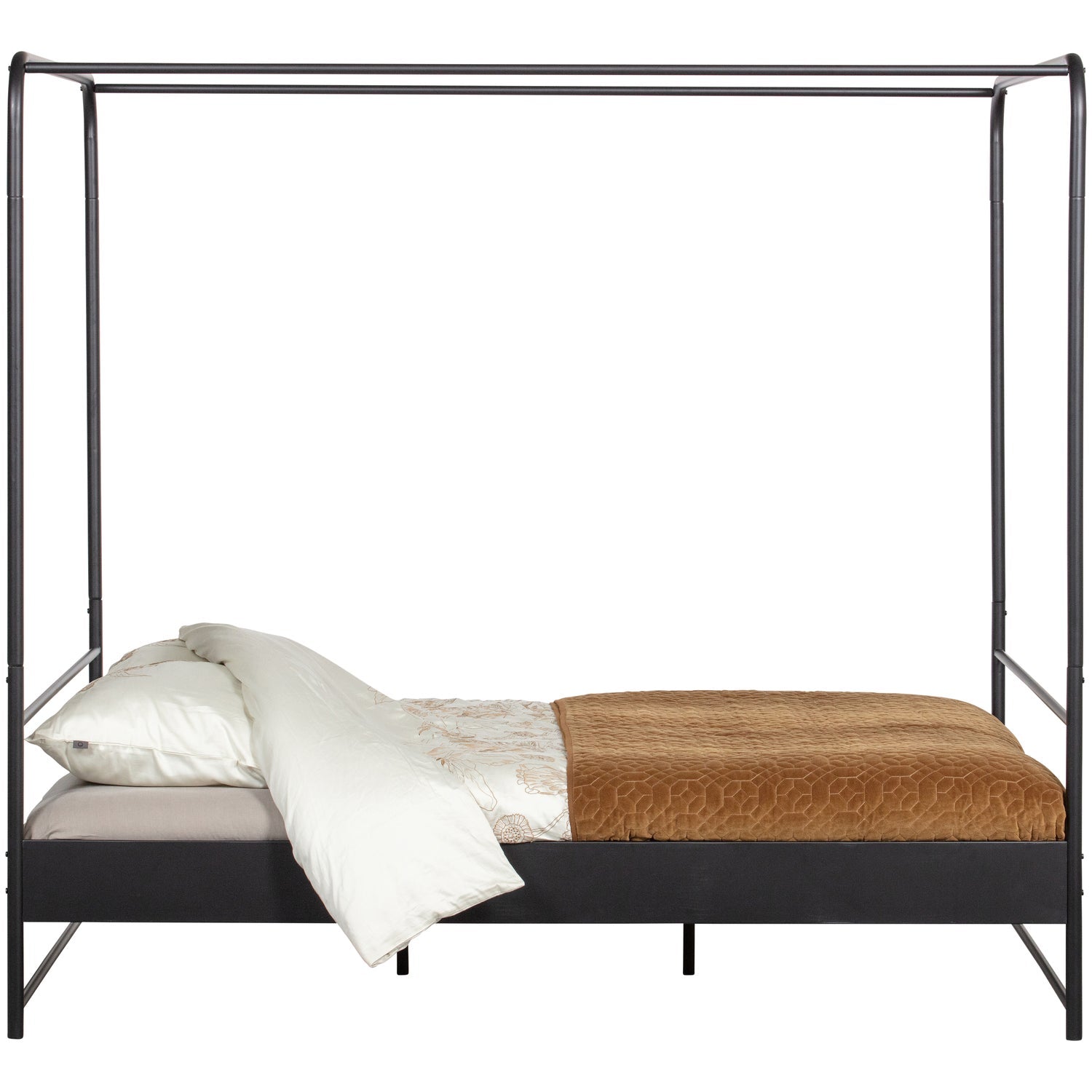 BUNK BETT METALL SCHWARZ 160x200 CM