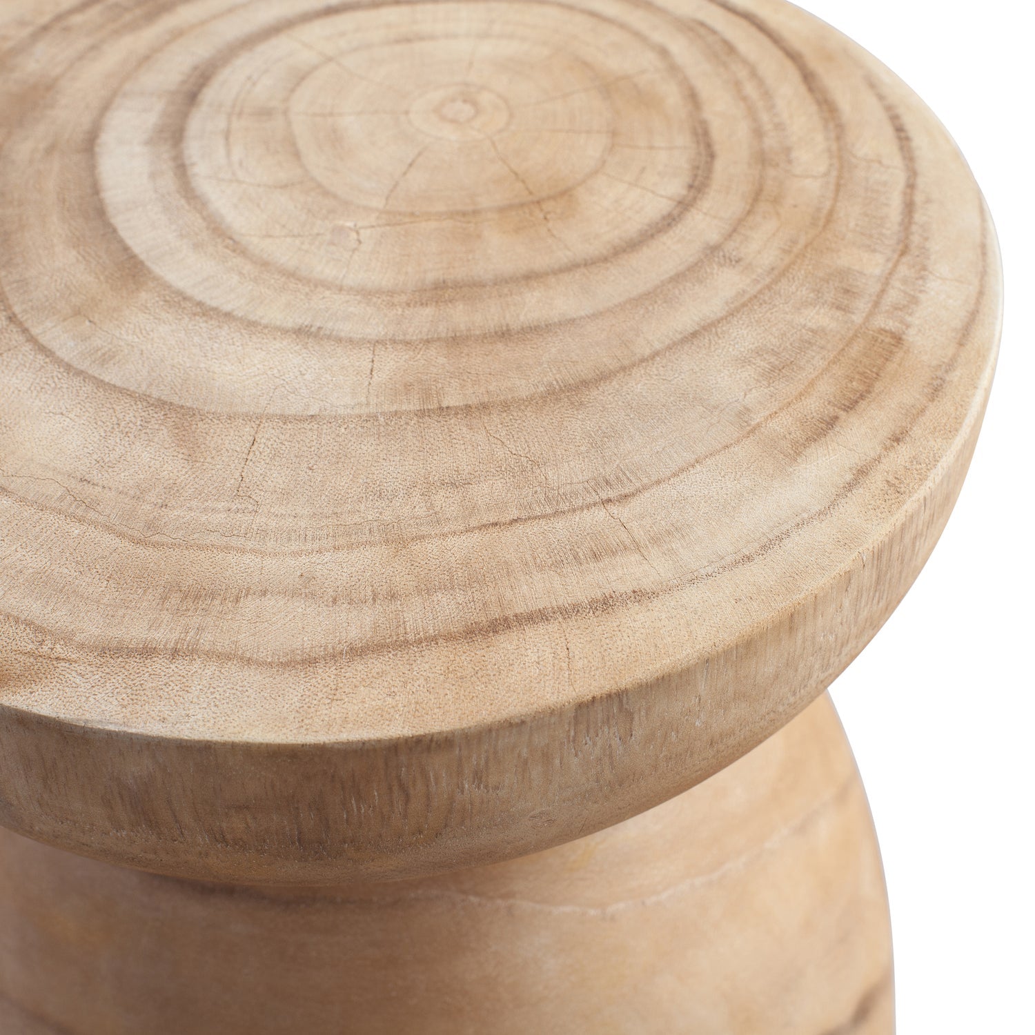 BINK HOCKER HOLZ NATURLICHE 40xO28CM