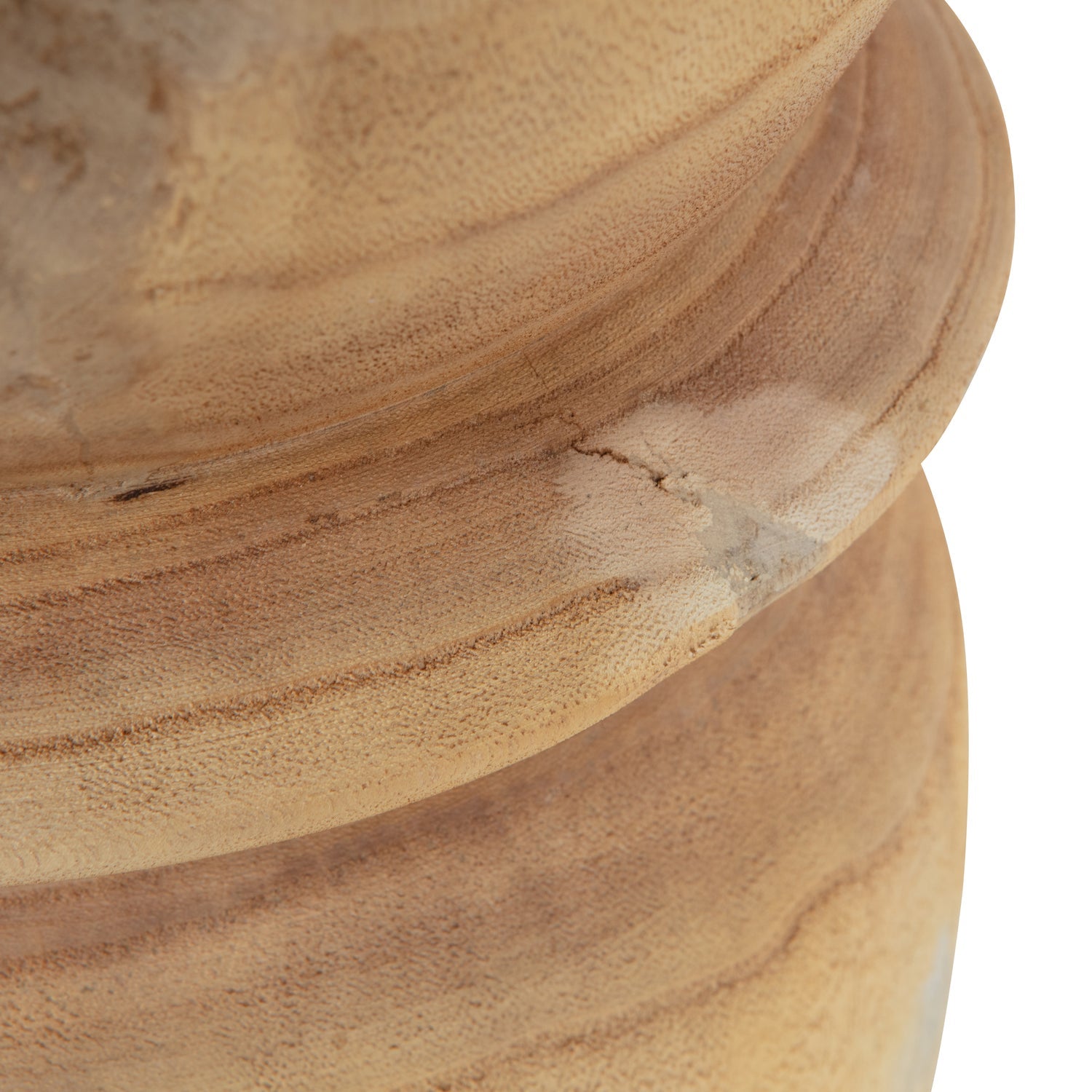 BIKKEL HOCKER HOLZ NATURLICHE 40xO28CM