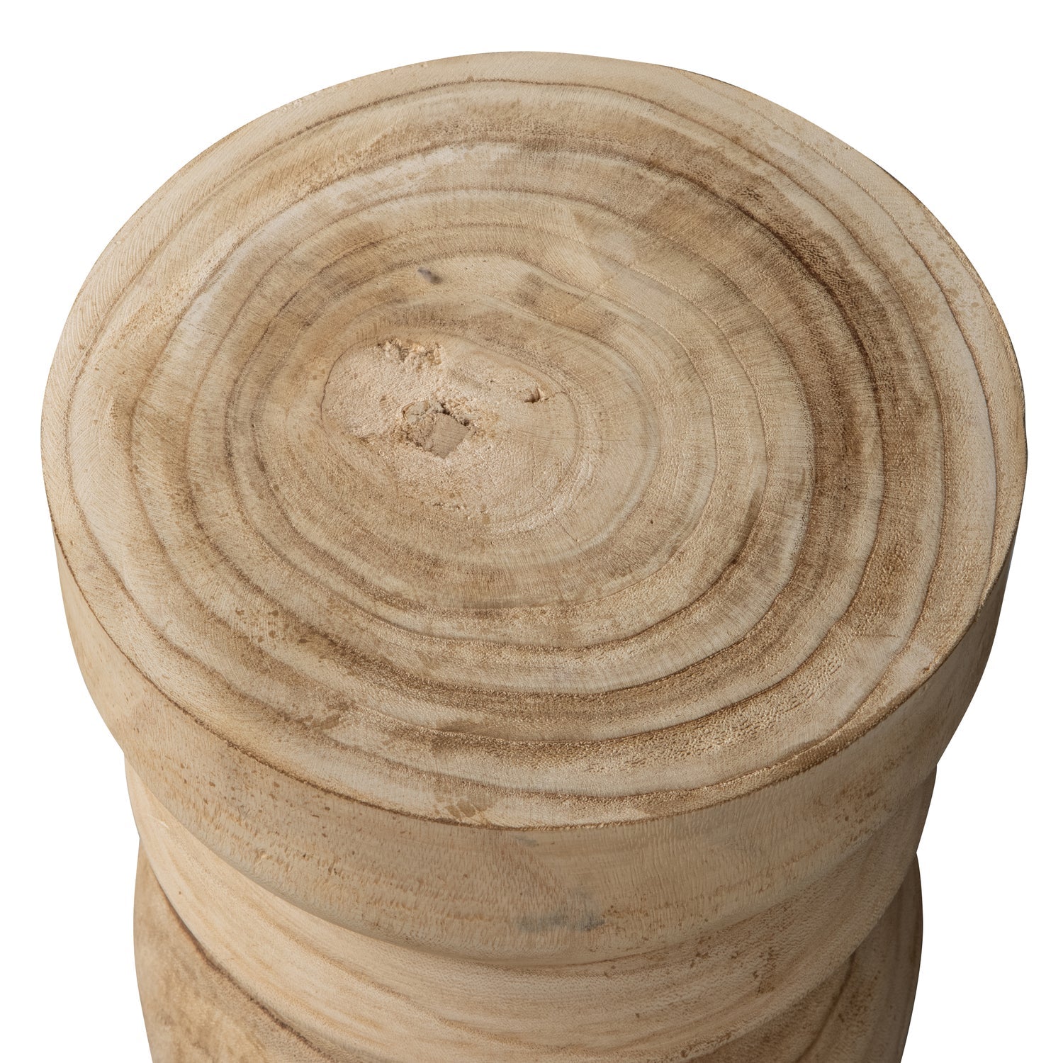 BIKKEL HOCKER HOLZ NATURLICHE 40xO28CM