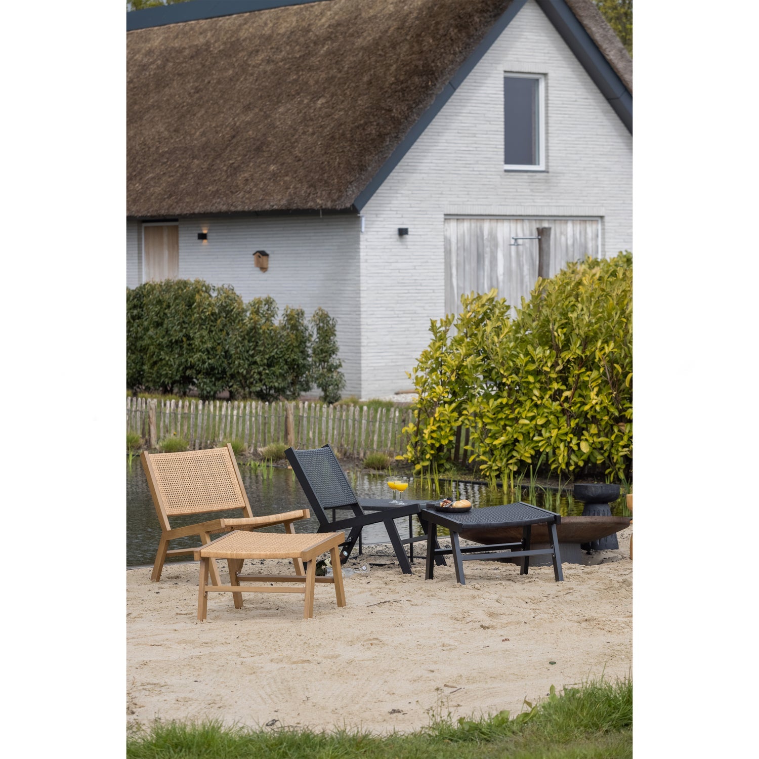 PUK GARTENHOCKER ALUMINIUM SCHWARZ