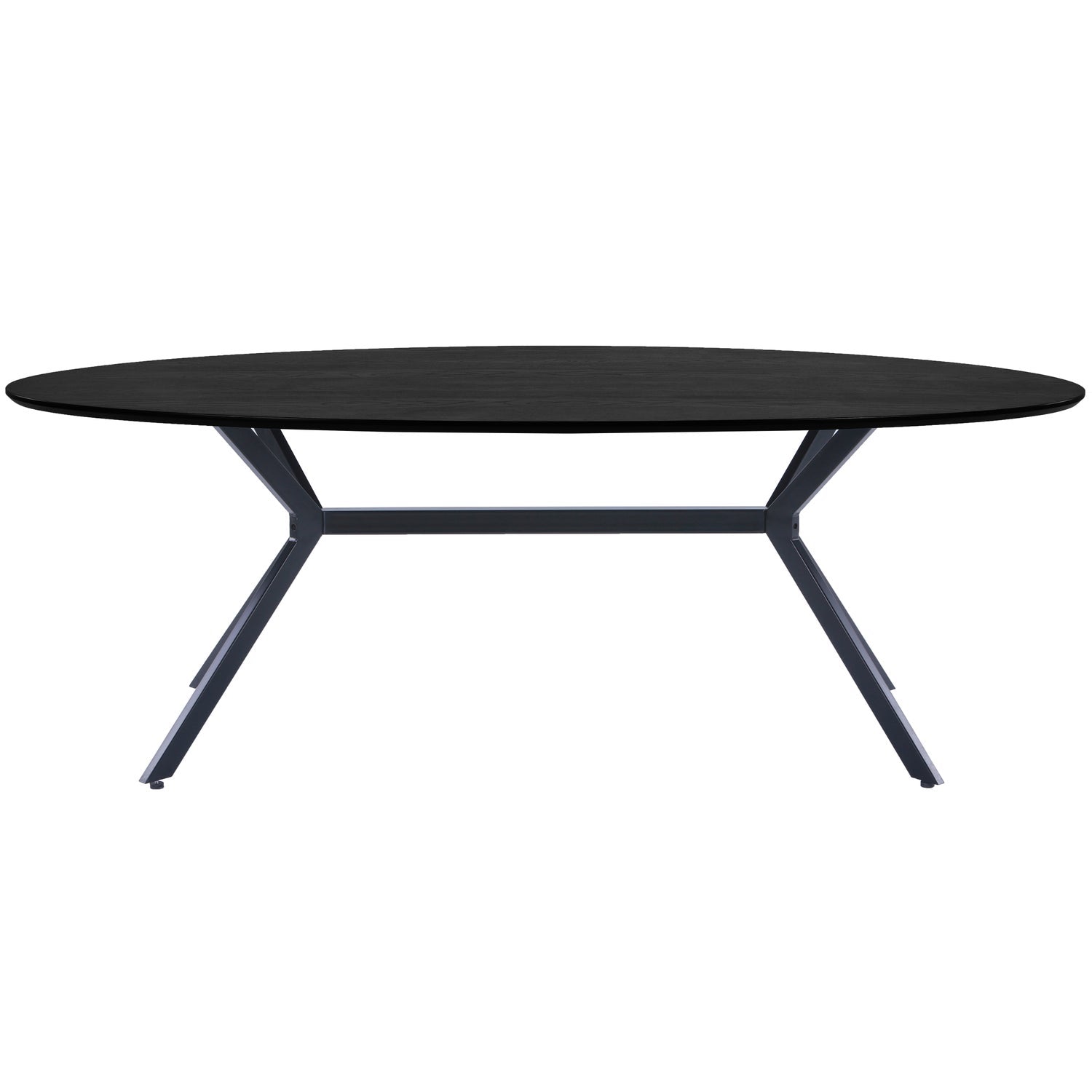 BRUNO ESSTISCH OVAL MDF SCHWARZ 220x100CM