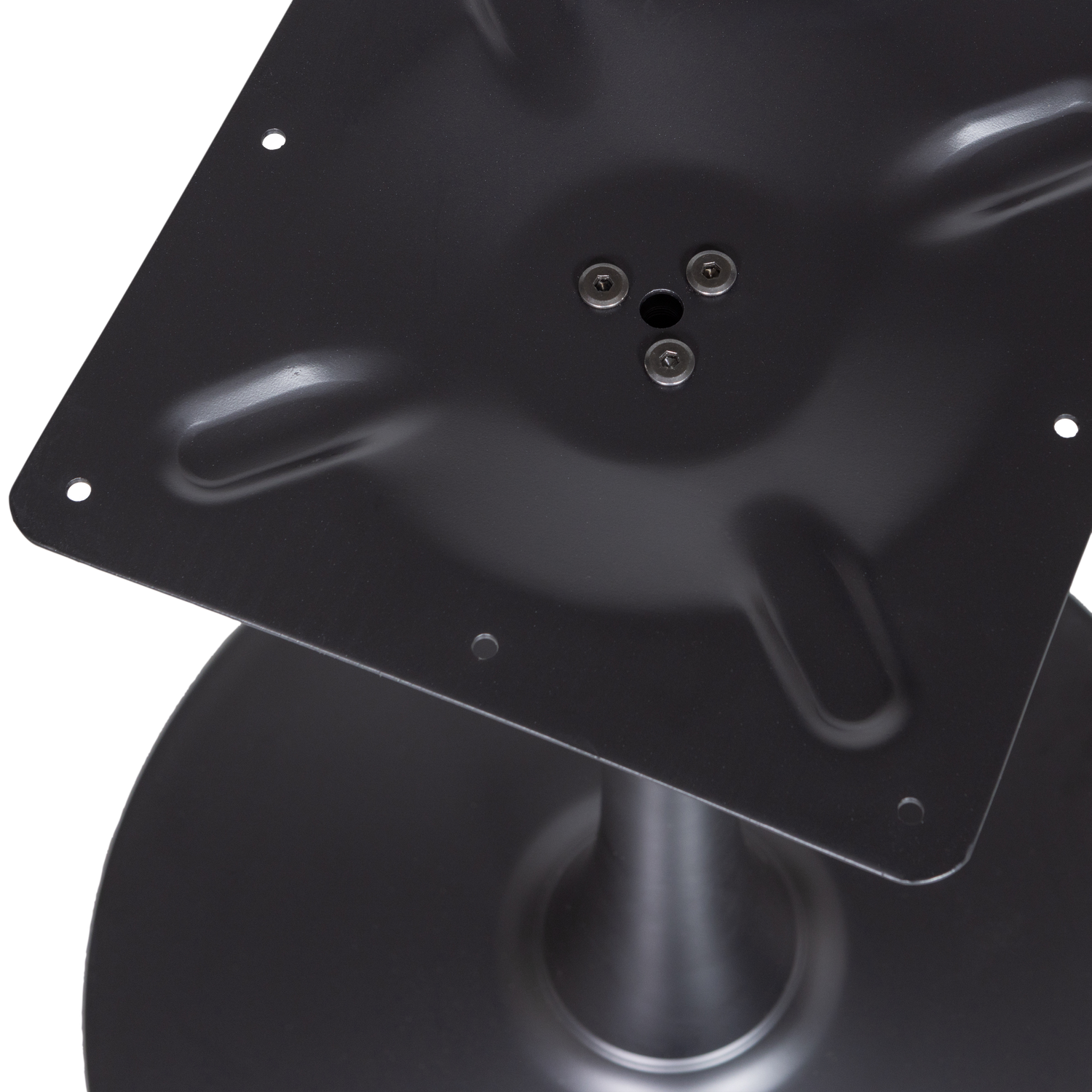 BISTRO TROMPETENFUSS METALL GESTELL SCHWARZ 72xO60CM