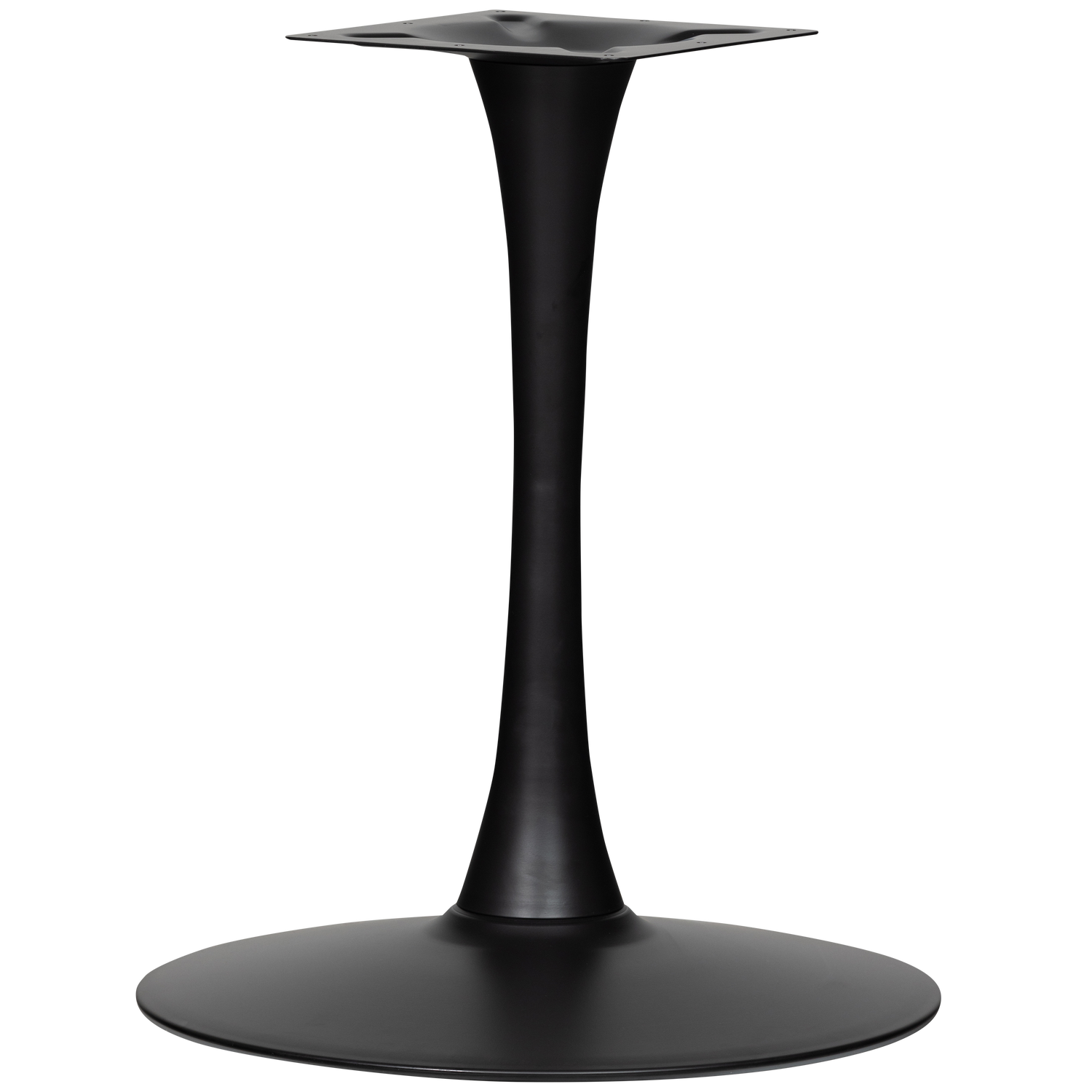 BISTRO TROMPETENFUSS METALL GESTELL MATTSCHWARZ 72xO60CM