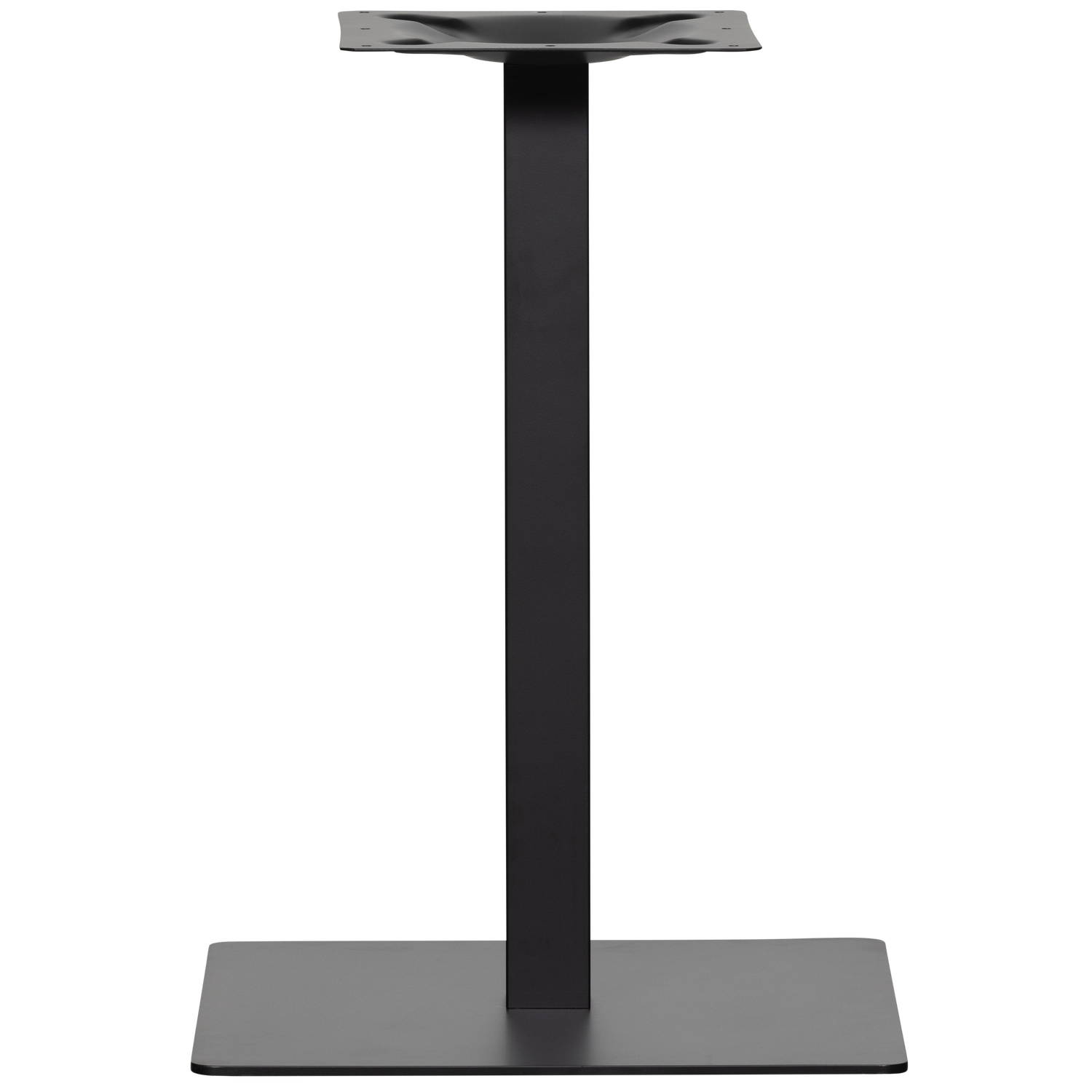 BISTRO FUSS AUS VIERKANTROHR METALL GESTELL SCHWARZ 72x50x50