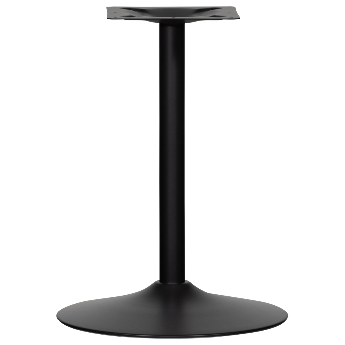 BISTRO RUNDROHRFUSS METALL MATTSCHWARZ 72xO54CM