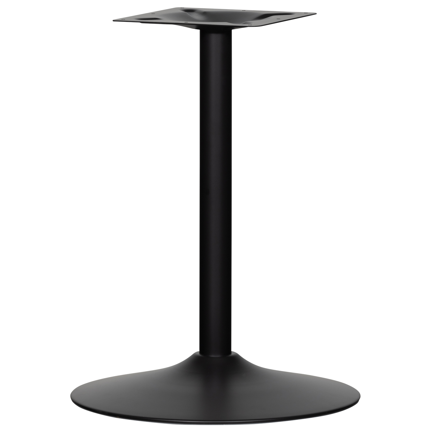 BISTRO RUNDROHRFUSS METALL MATTSCHWARZ 72xO54CM