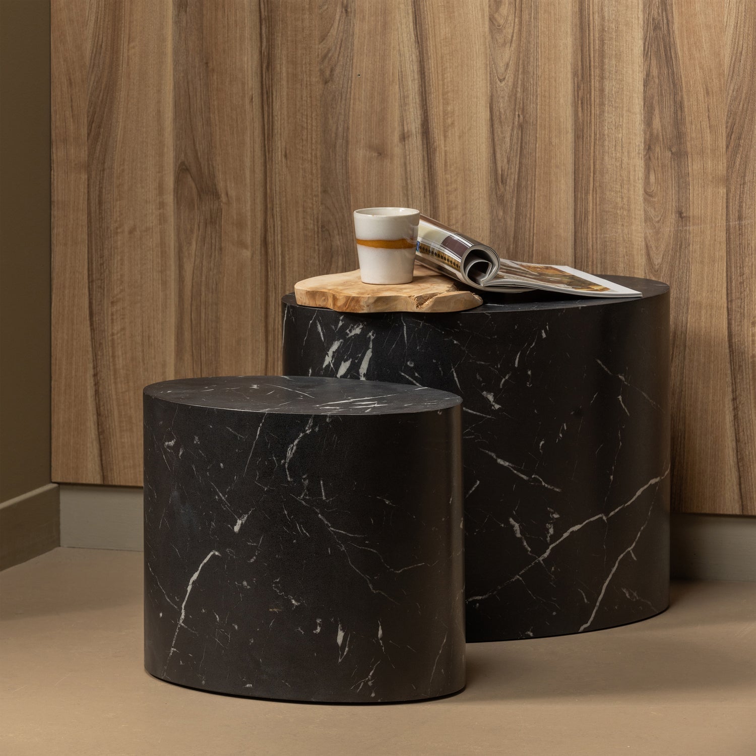 QUINT BEISTELLTISCH MDF SCHWARZ 33x40x24CM
