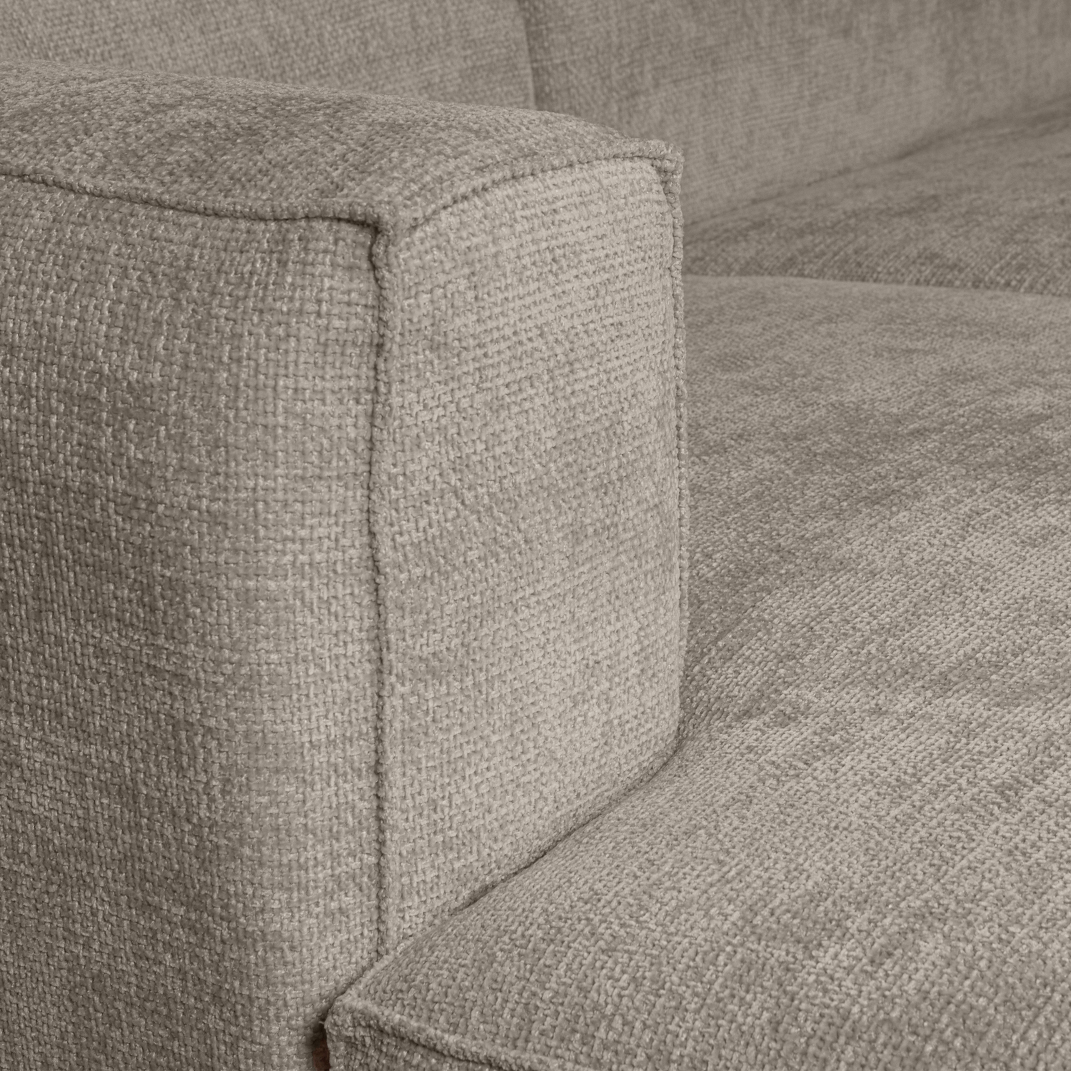 BEAN CHAISE LONGUE LINKS SCHWER MELANGE TRAVERTIN