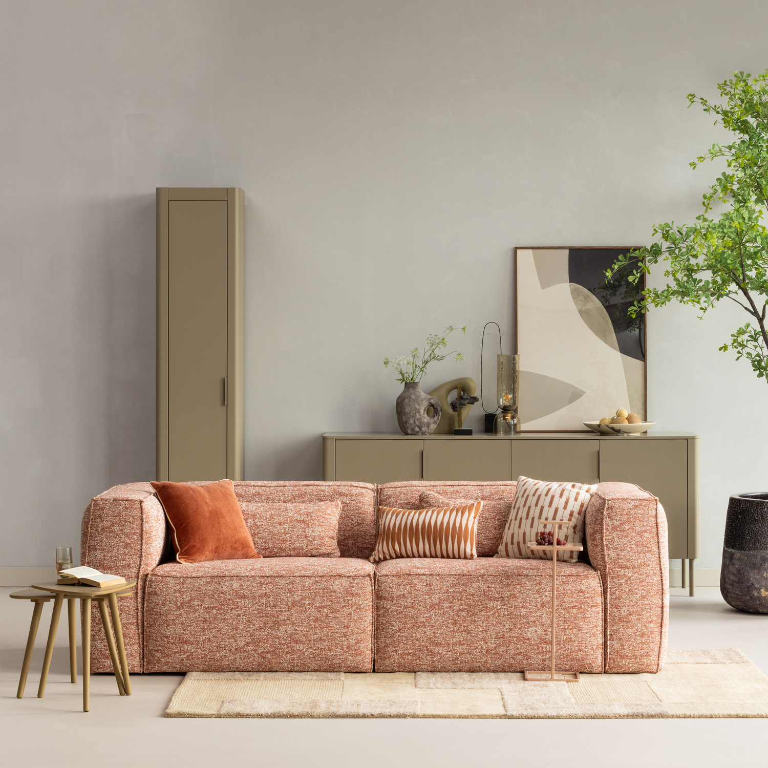BEAN CHAISE LONGUE SOFA LINKS TERRA MELANGE
