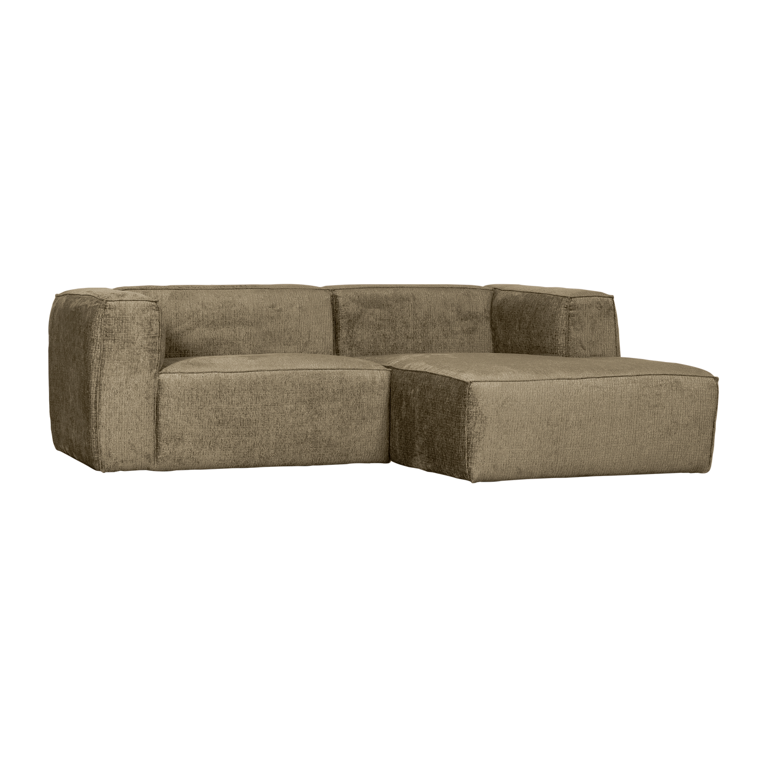 BEAN CHAISE LONGUE SOFA RECHTS STRUKTUR VELVET SPICES