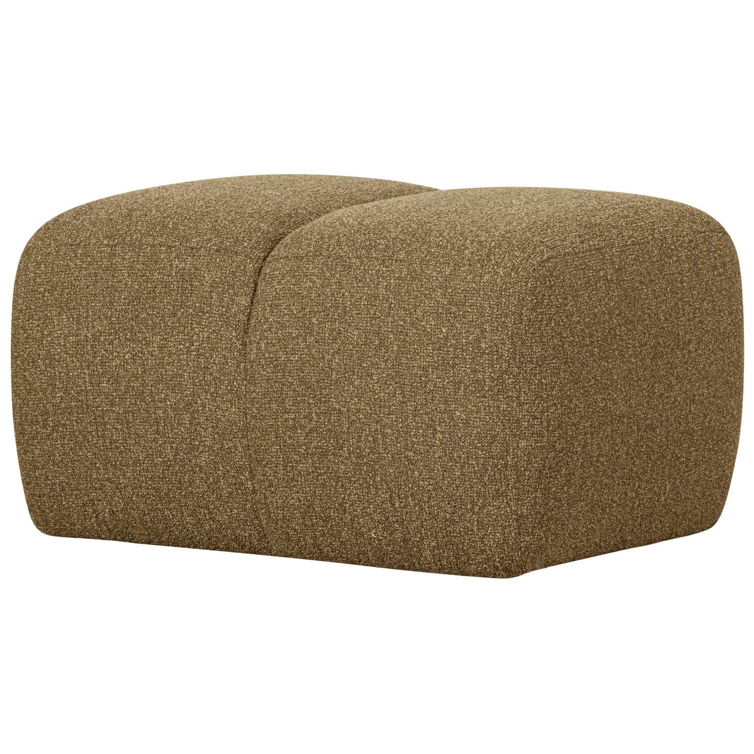MOJO HOCKER 45x84x64CM BOUCLE GELB/BRAUN MELIERT