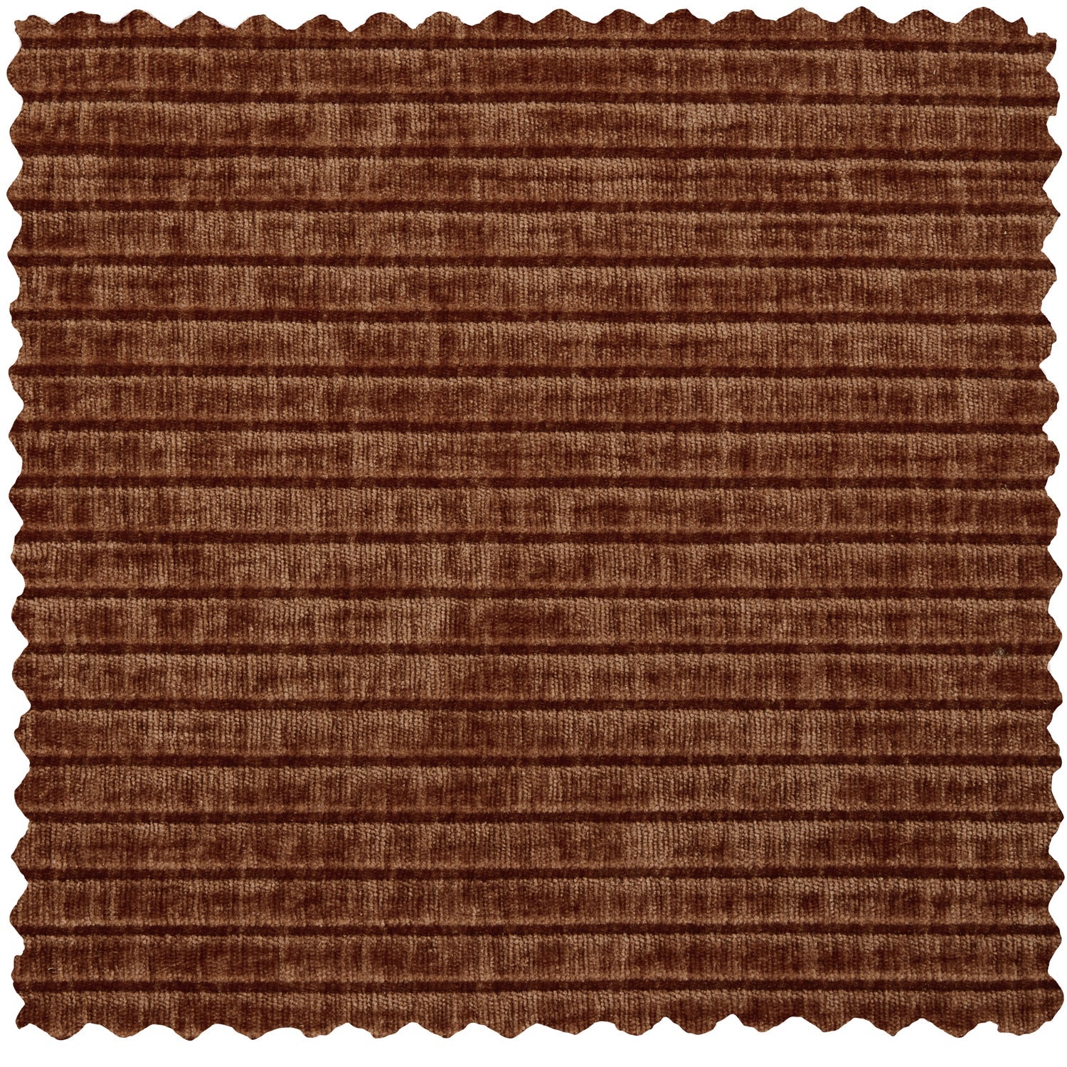 RODEO SESSEL GERIPPTER STOFF ROSTBRAUN