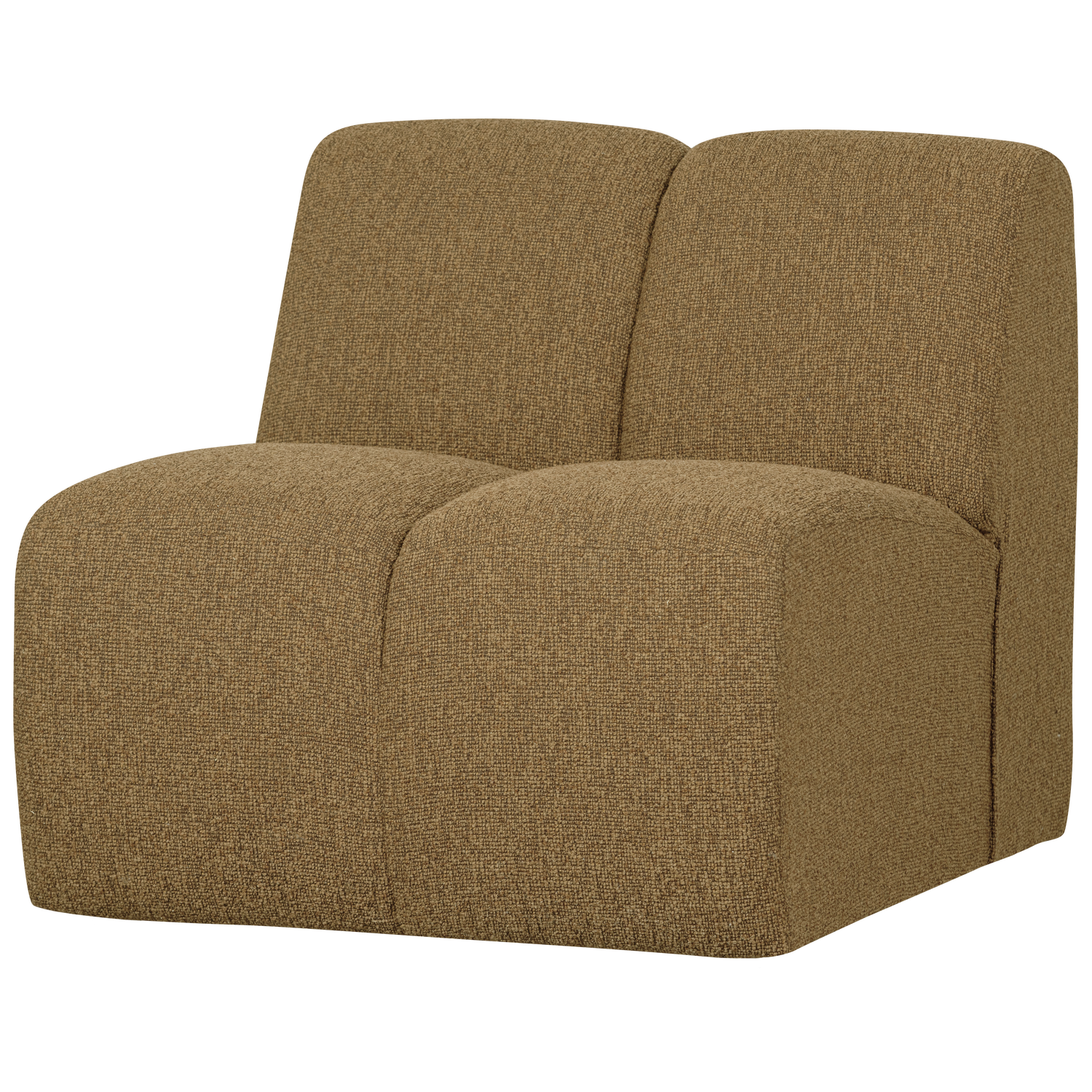 MOJO 1-SITZER BOUCLE GELB/BRAUN MELIERT