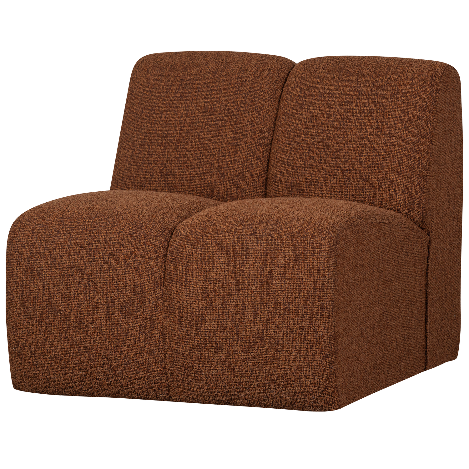 MOJO 1-SITZER BOUCLE ROSTBRAUN MELIERT