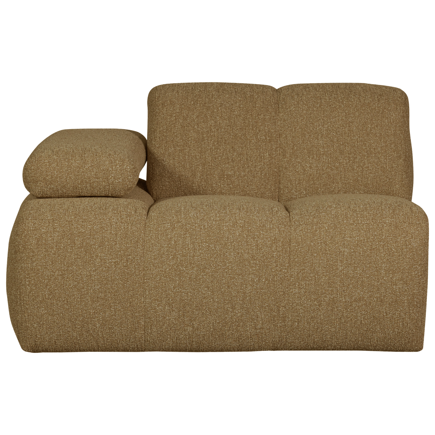 MOJO 1-SITZER MIT ARM LINKS BOUCLE GELB/BRAUN MELIERT