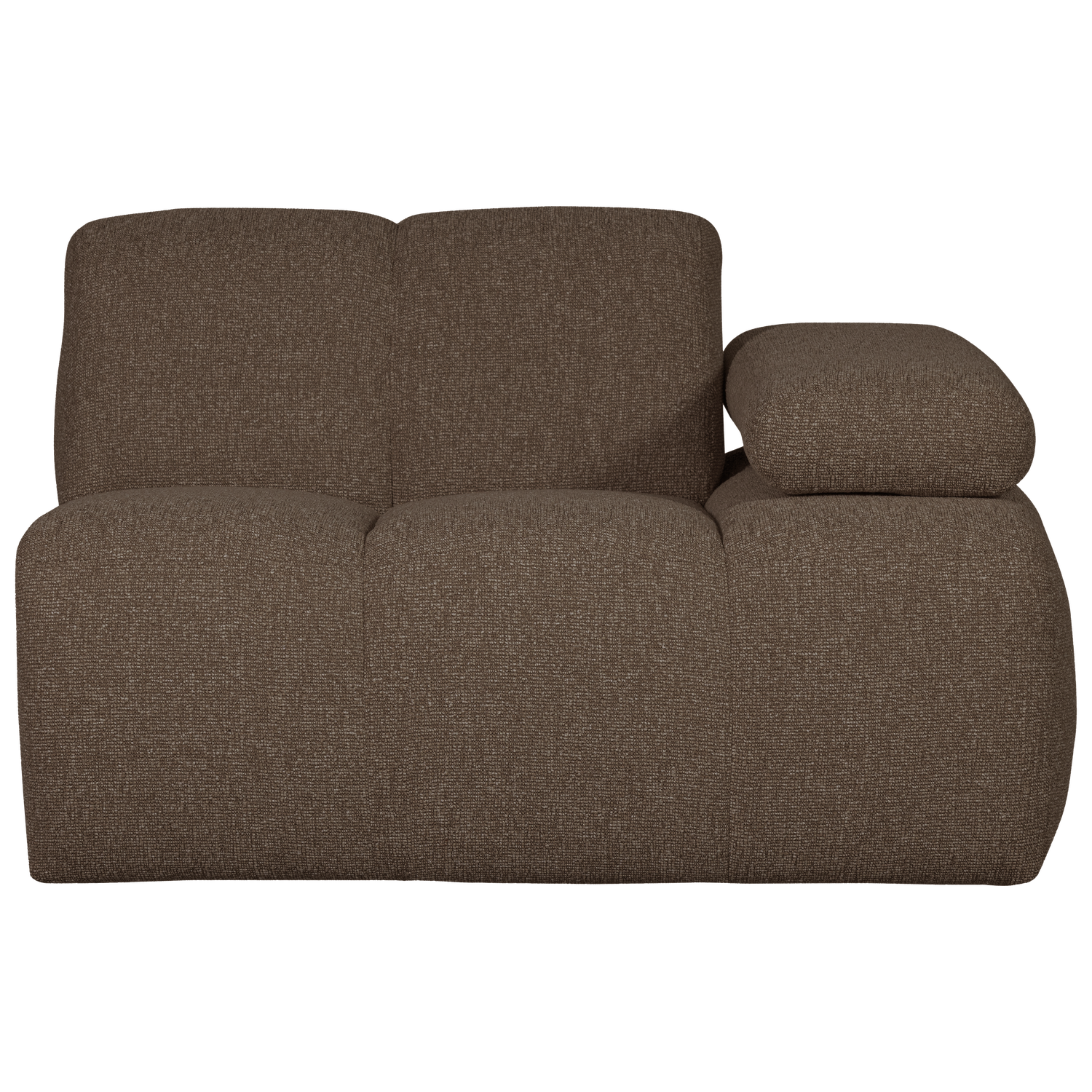 MOJO 1-SITZER MIT ARM RECHTS BOUCLE BRAUN MELIERT