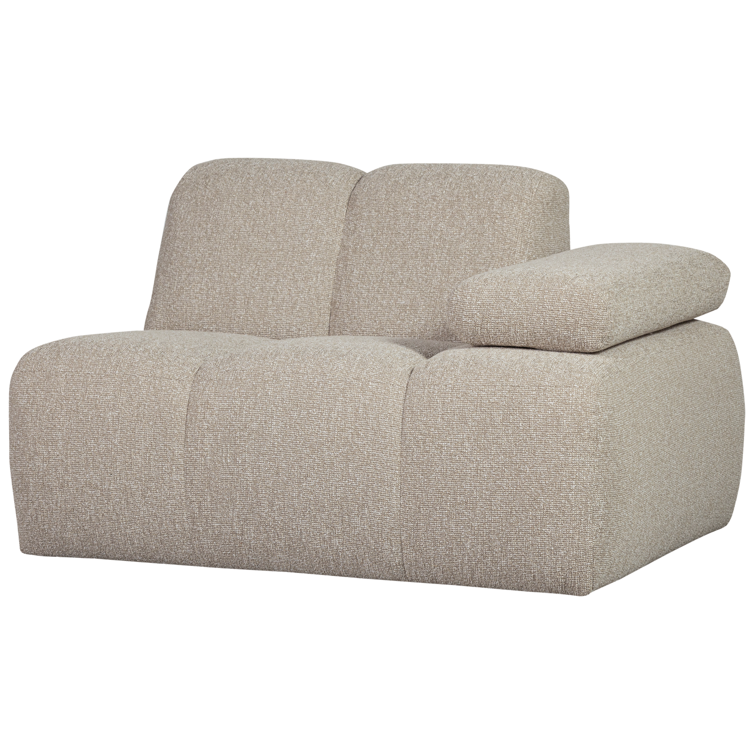MOJO 1-SITZER MIT ARM RECHTS BOUCLE BEIGE MELIERT