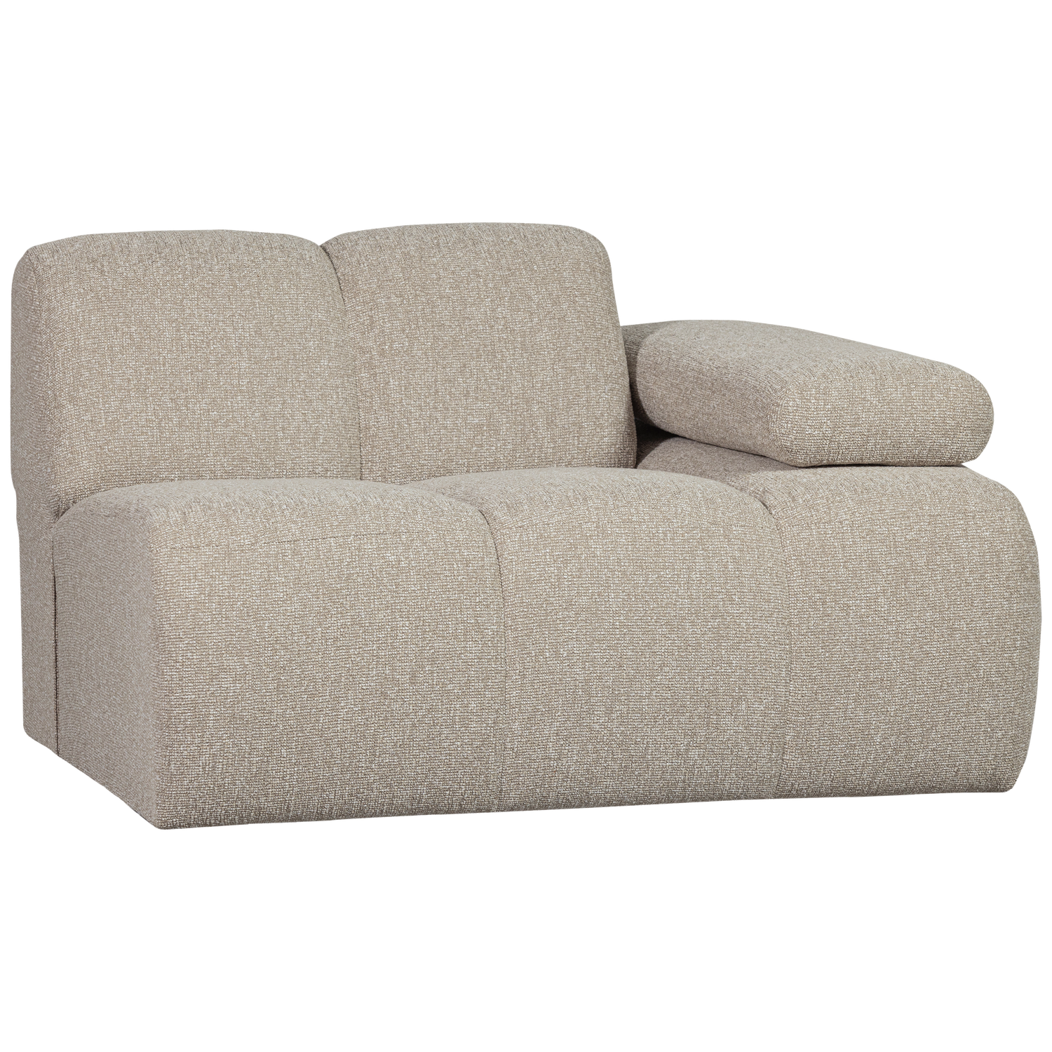 MOJO 1-SITZER MIT ARM RECHTS BOUCLE BEIGE MELIERT