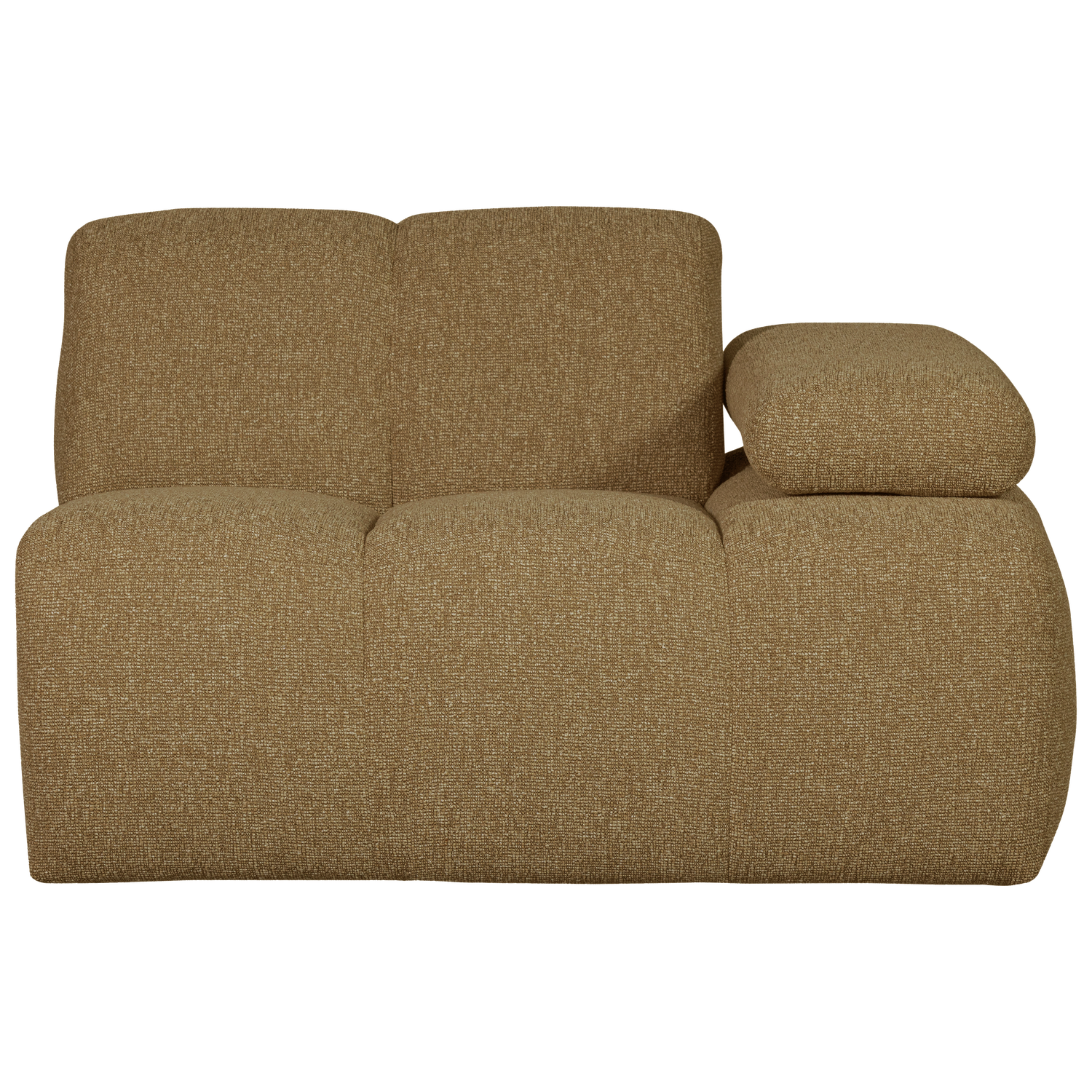 MOJO 1-SITZER MIT ARM RECHTS BOUCLE GELB/BRAUN MELIERT