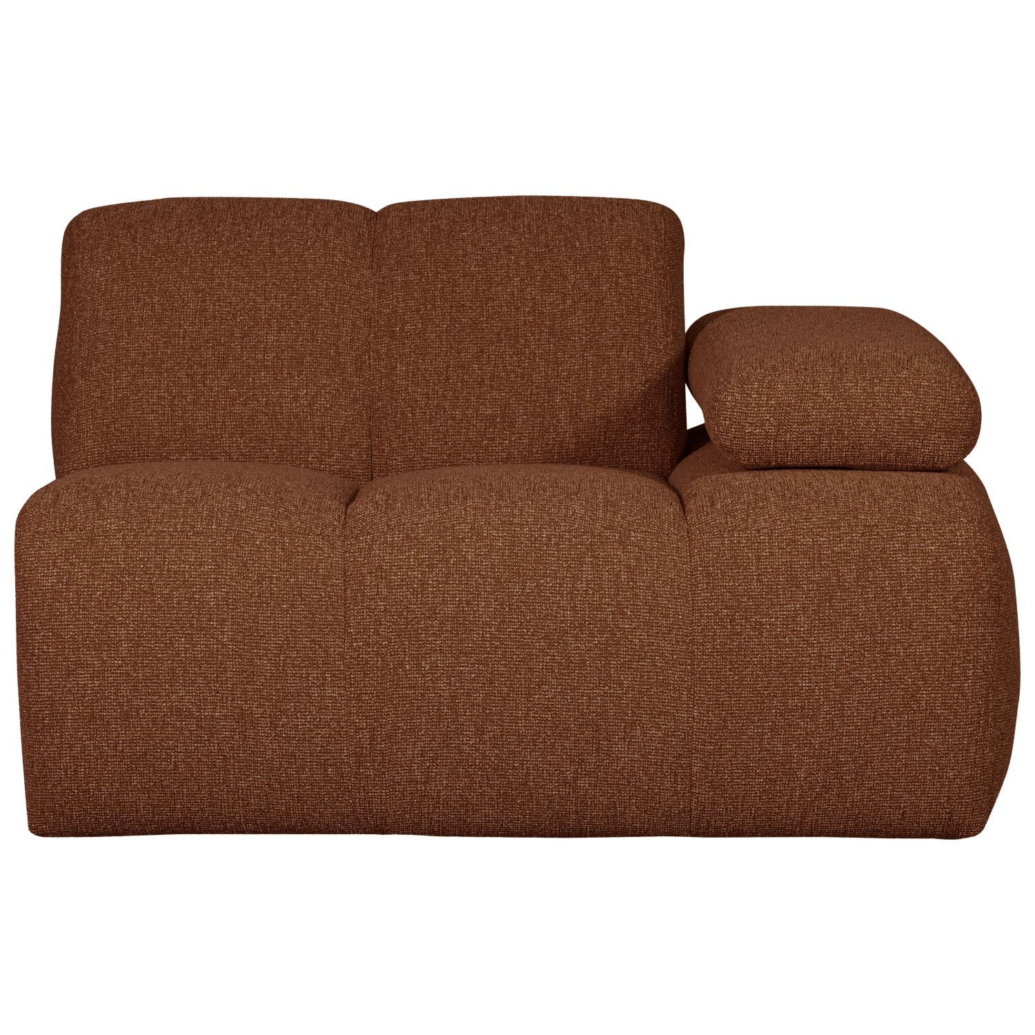 MOJO 1-SITZER MIT ARM RECHTS BOUCLE ROSTBRAUN MELIERT