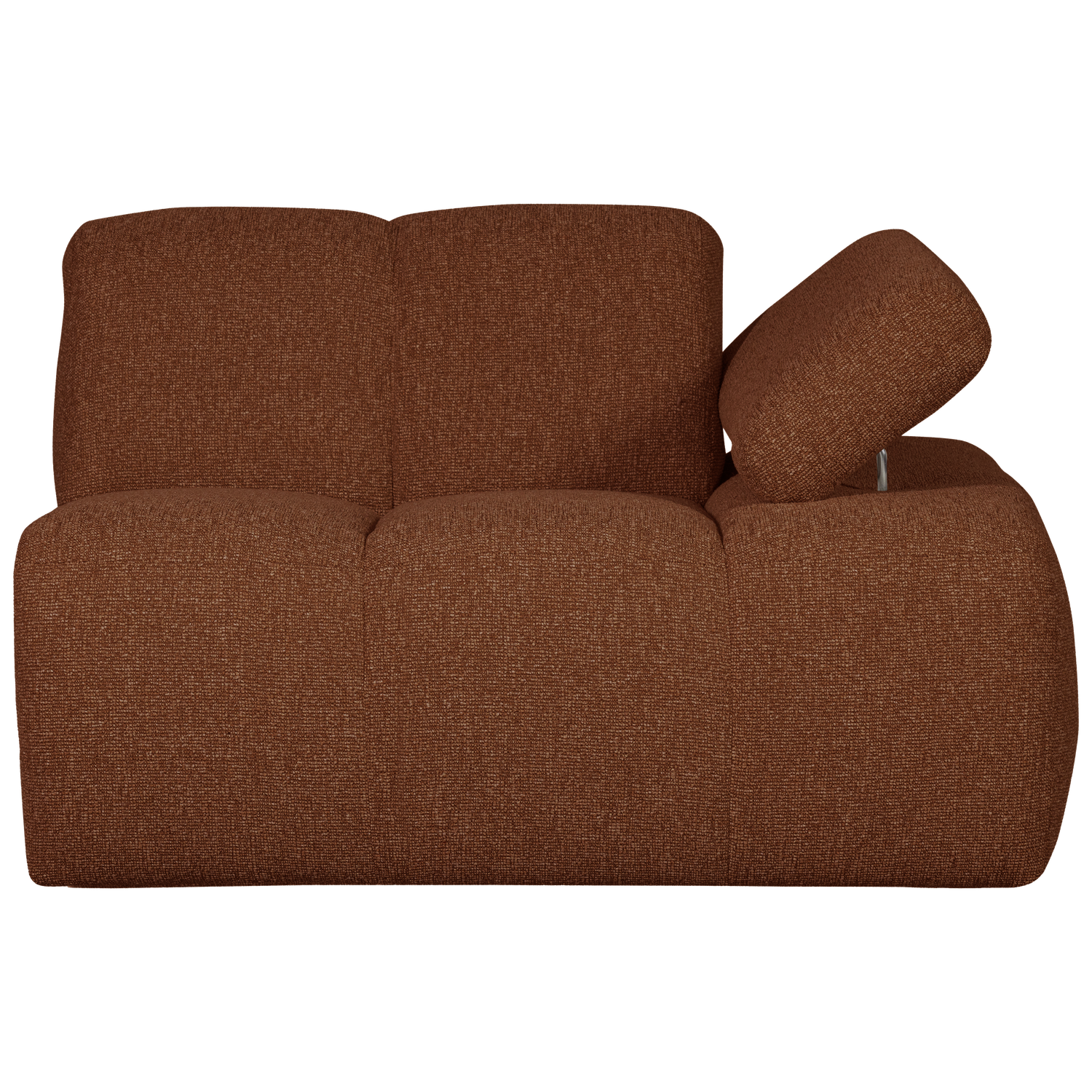 MOJO 1-SITZER MIT ARM RECHTS BOUCLE ROSTBRAUN MELIERT