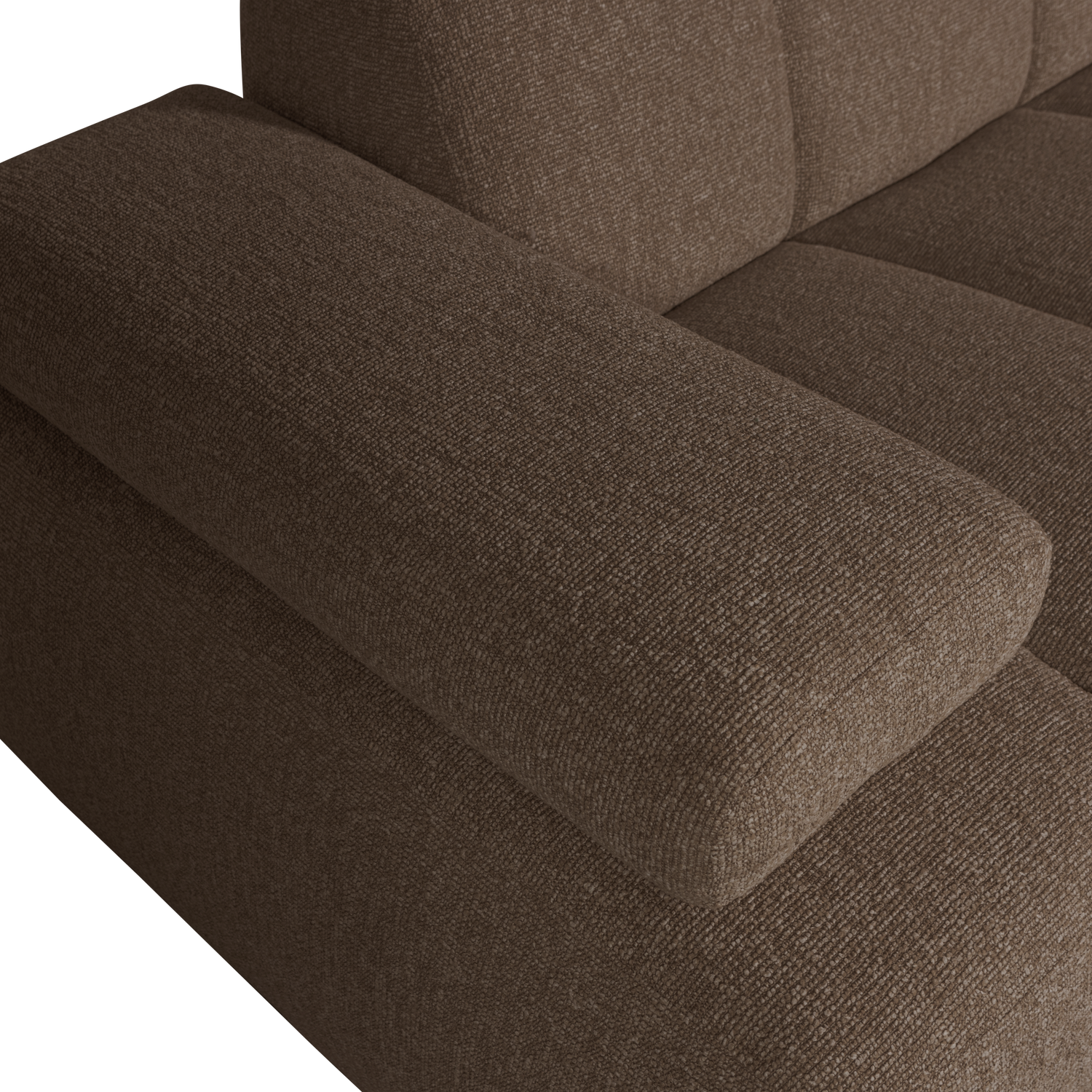 MOJO 1,5-SITZER MIT ARM LINKS BOUCLE BRAUN MELIERT