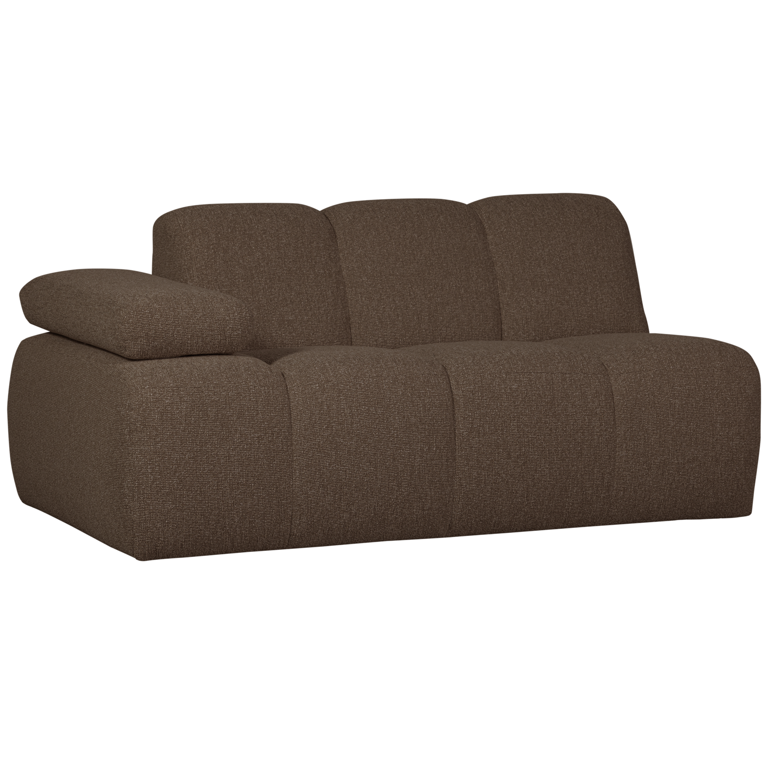 MOJO 1,5-SITZER MIT ARM LINKS BOUCLE BRAUN MELIERT