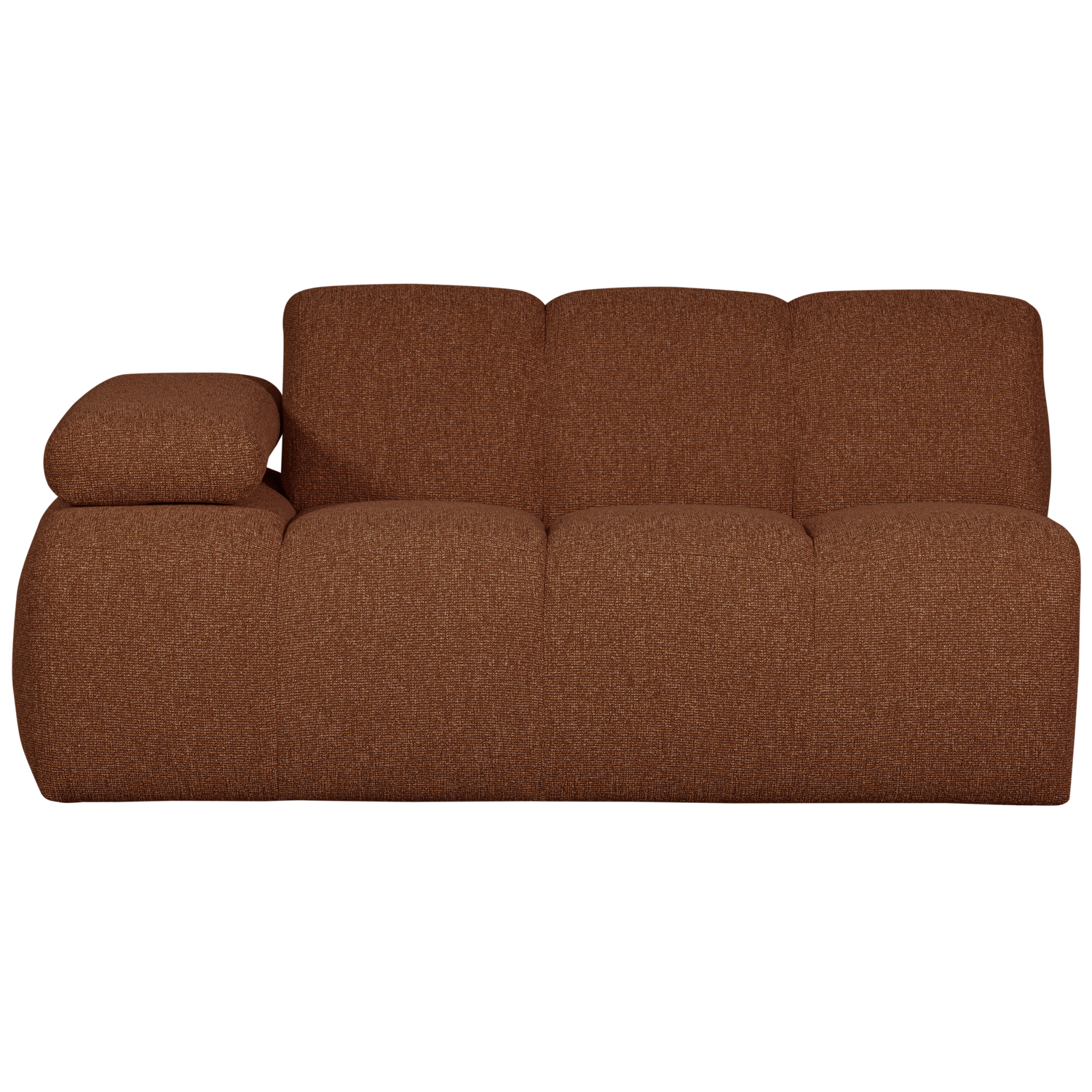 MOJO 1,5-SITZER MIT ARM LINKS BOUCLE ROSTBRAUN MELIERT