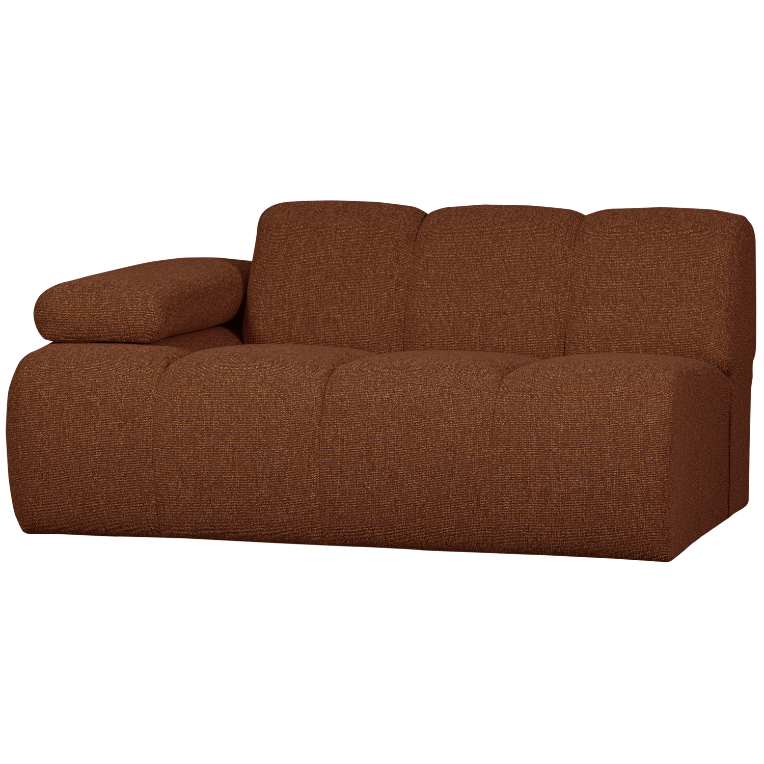 MOJO 1,5-SITZER MIT ARM LINKS BOUCLE ROSTBRAUN MELIERT