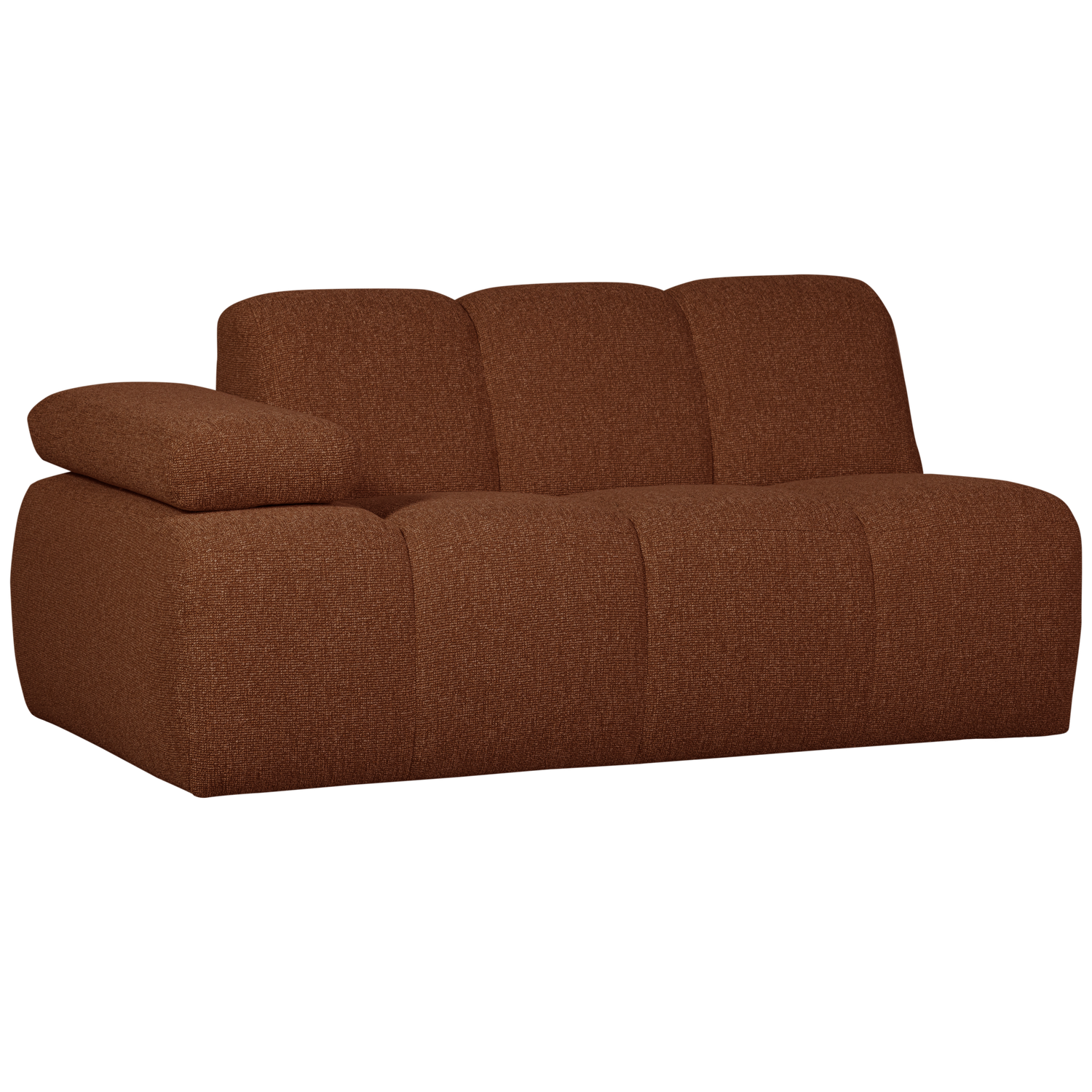MOJO 1,5-SITZER MIT ARM LINKS BOUCLE ROSTBRAUN MELIERT