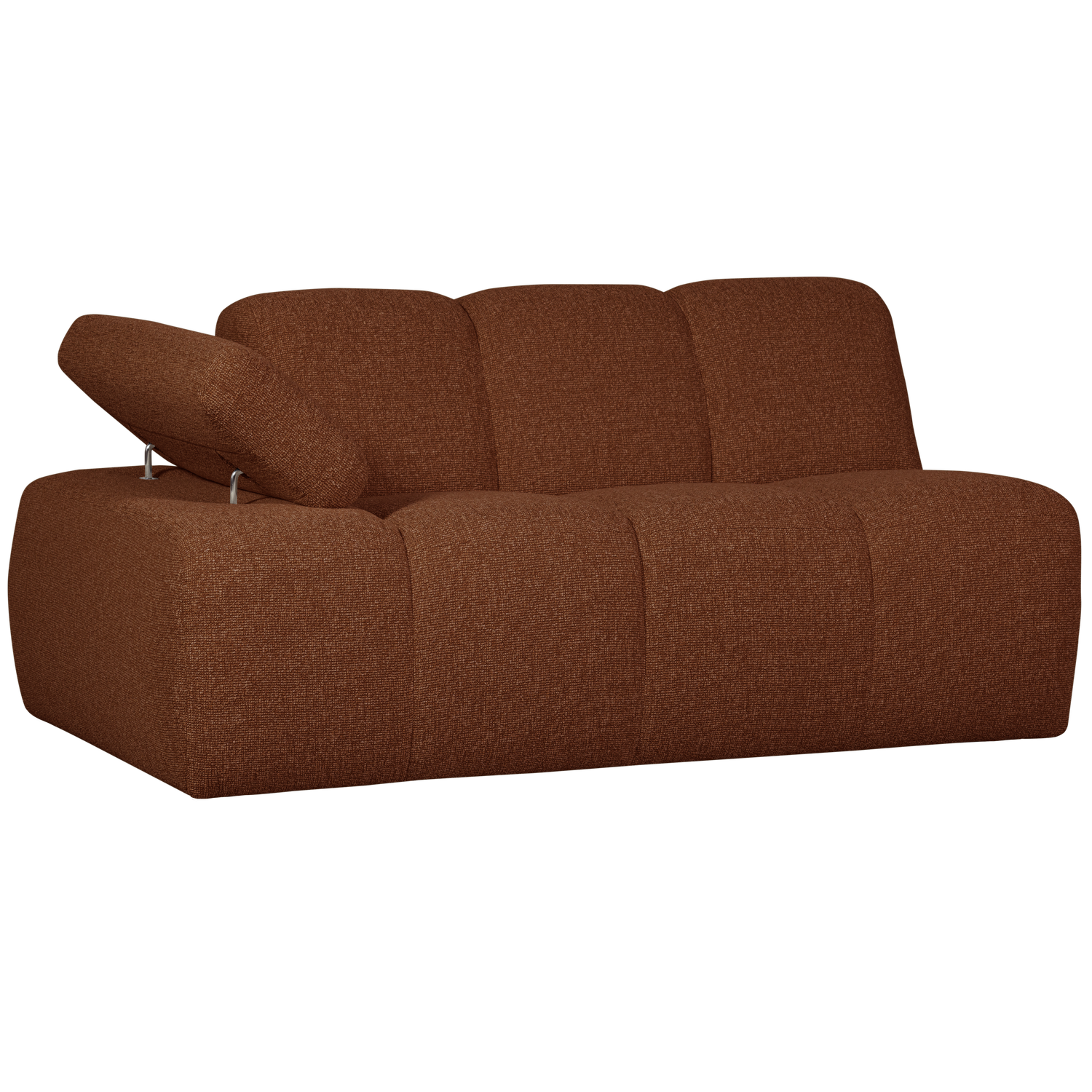MOJO 1,5-SITZER MIT ARM LINKS BOUCLE ROSTBRAUN MELIERT