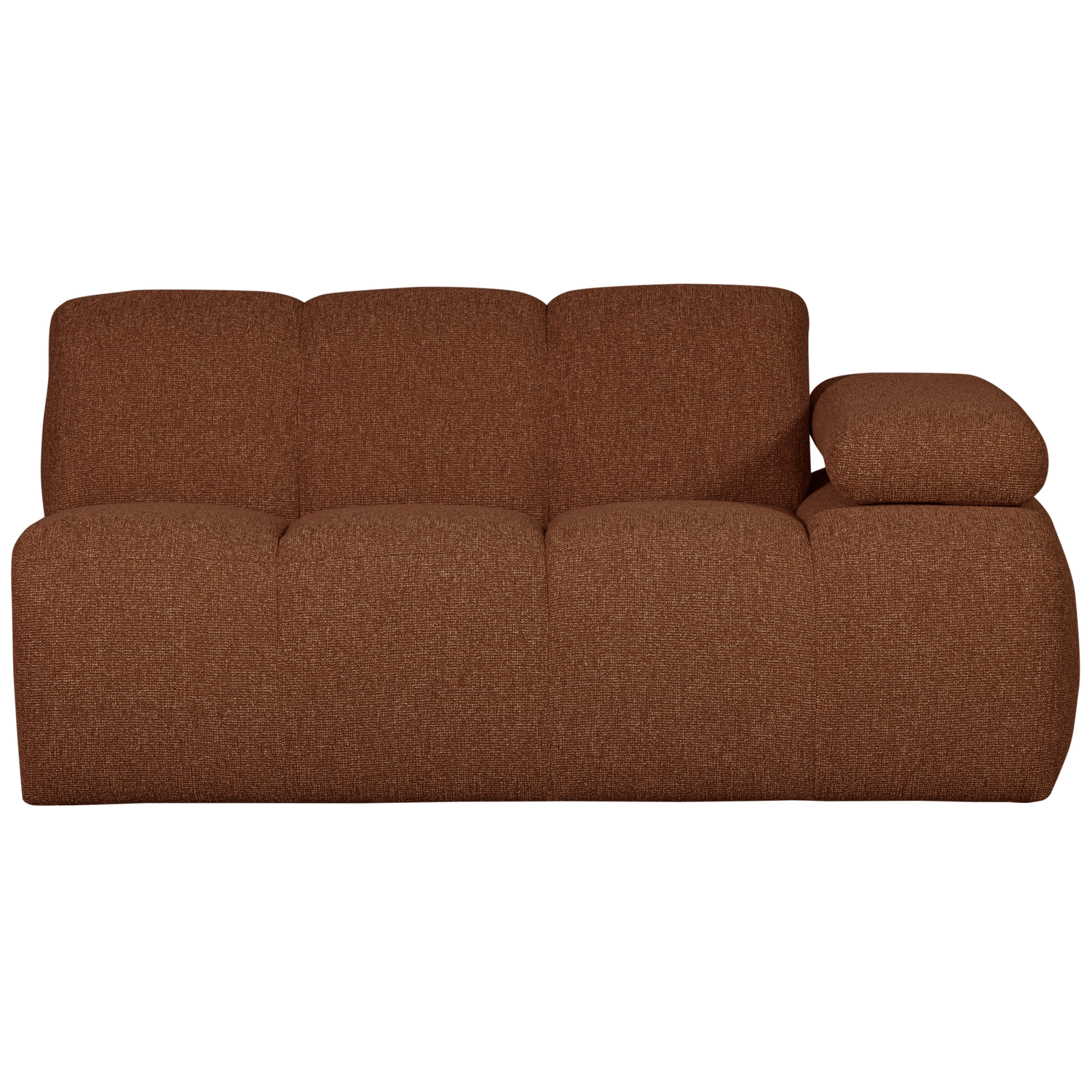 MOJO 1,5-SITZER MIT ARM RECHTS BOUCLE ROSTBRAUN MELIERT