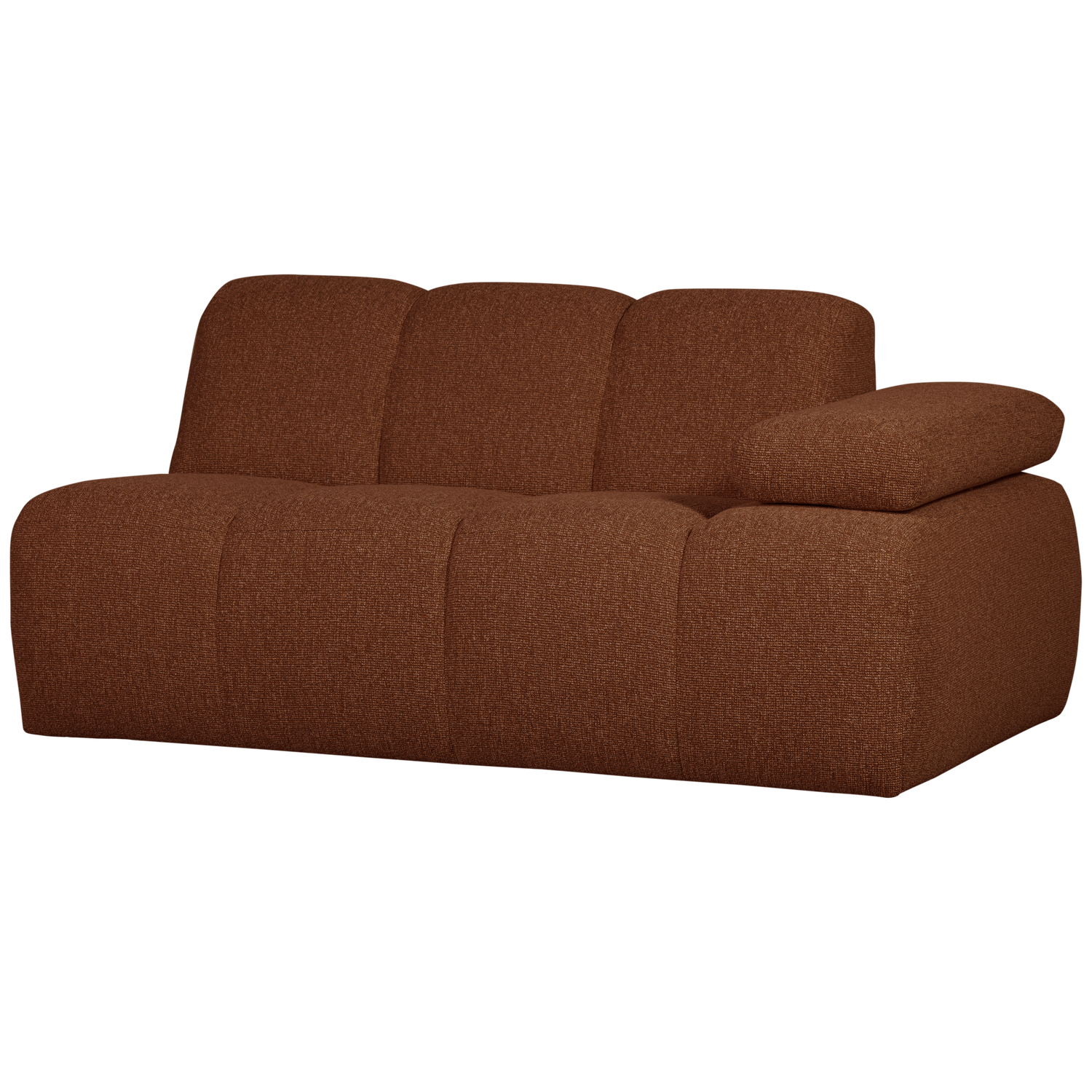MOJO 1,5-SITZER MIT ARM RECHTS BOUCLE ROSTBRAUN MELIERT