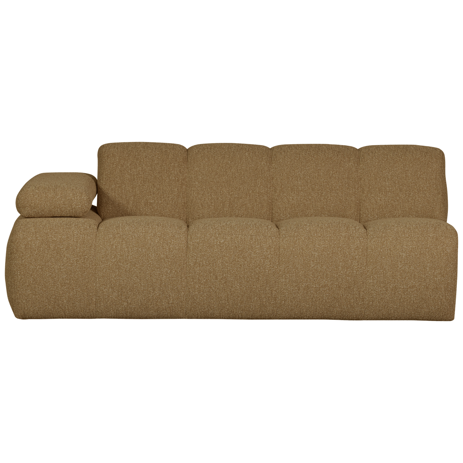 MOJO 2-SITZER MIT ARM LINKS BOUCLE GELB/BRAUN MELIERT