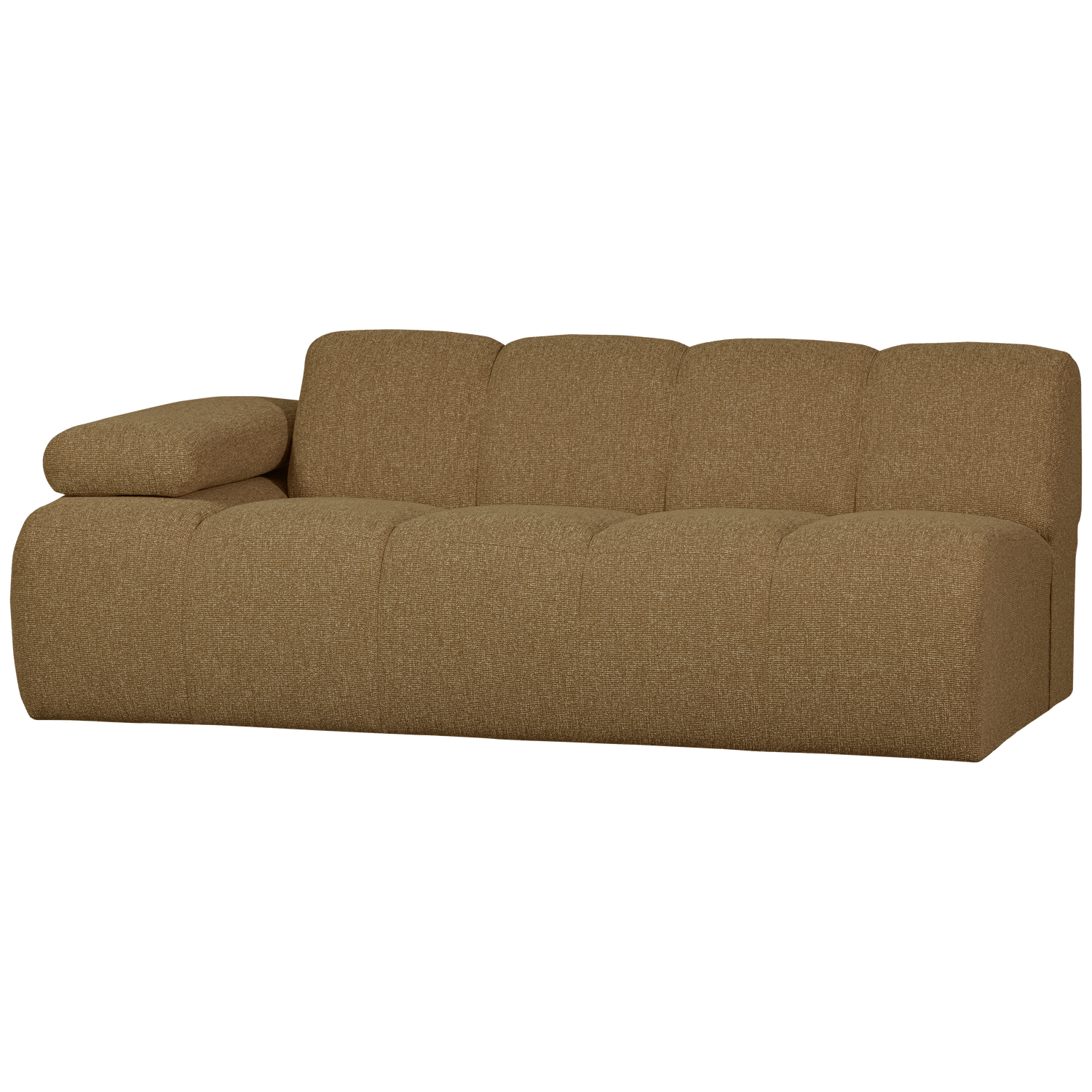 MOJO 2-SITZER MIT ARM LINKS BOUCLE GELB/BRAUN MELIERT