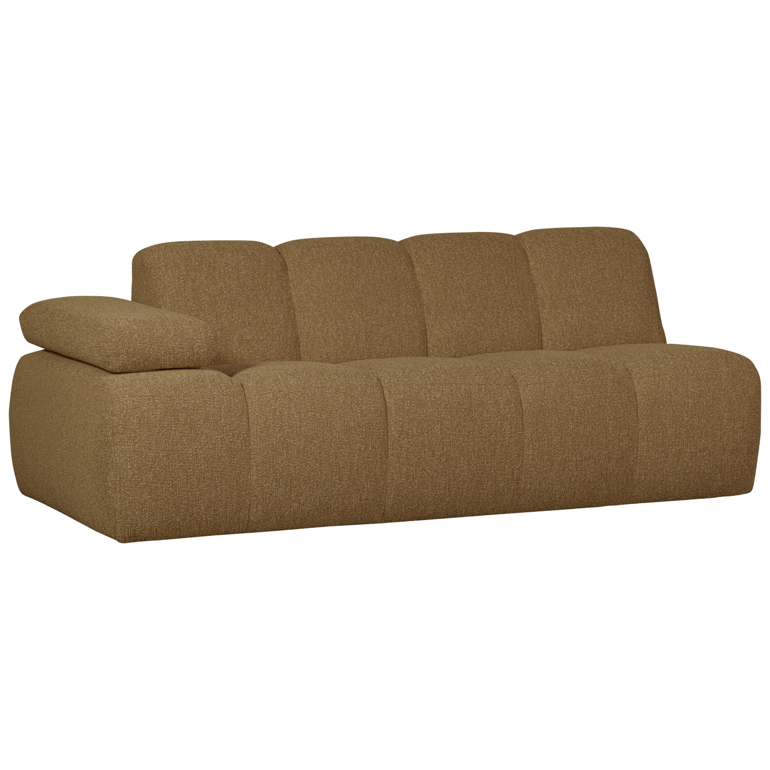 MOJO 2-SITZER MIT ARM LINKS BOUCLE GELB/BRAUN MELIERT